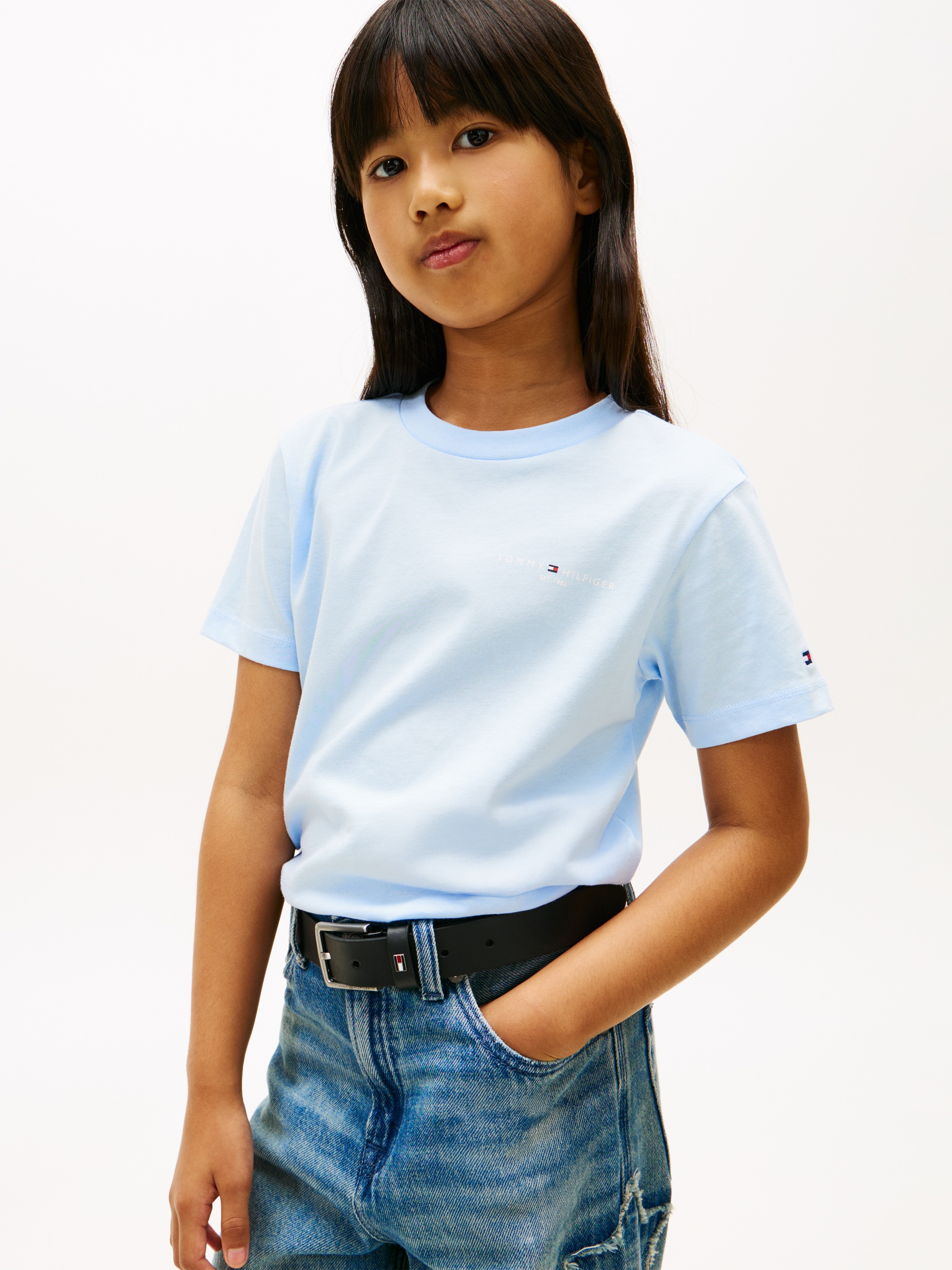 Tommy Hilfiger T-Shirt »MINI CORP T-SHIRT« Kinder bis 16 Jahre, Rundhals