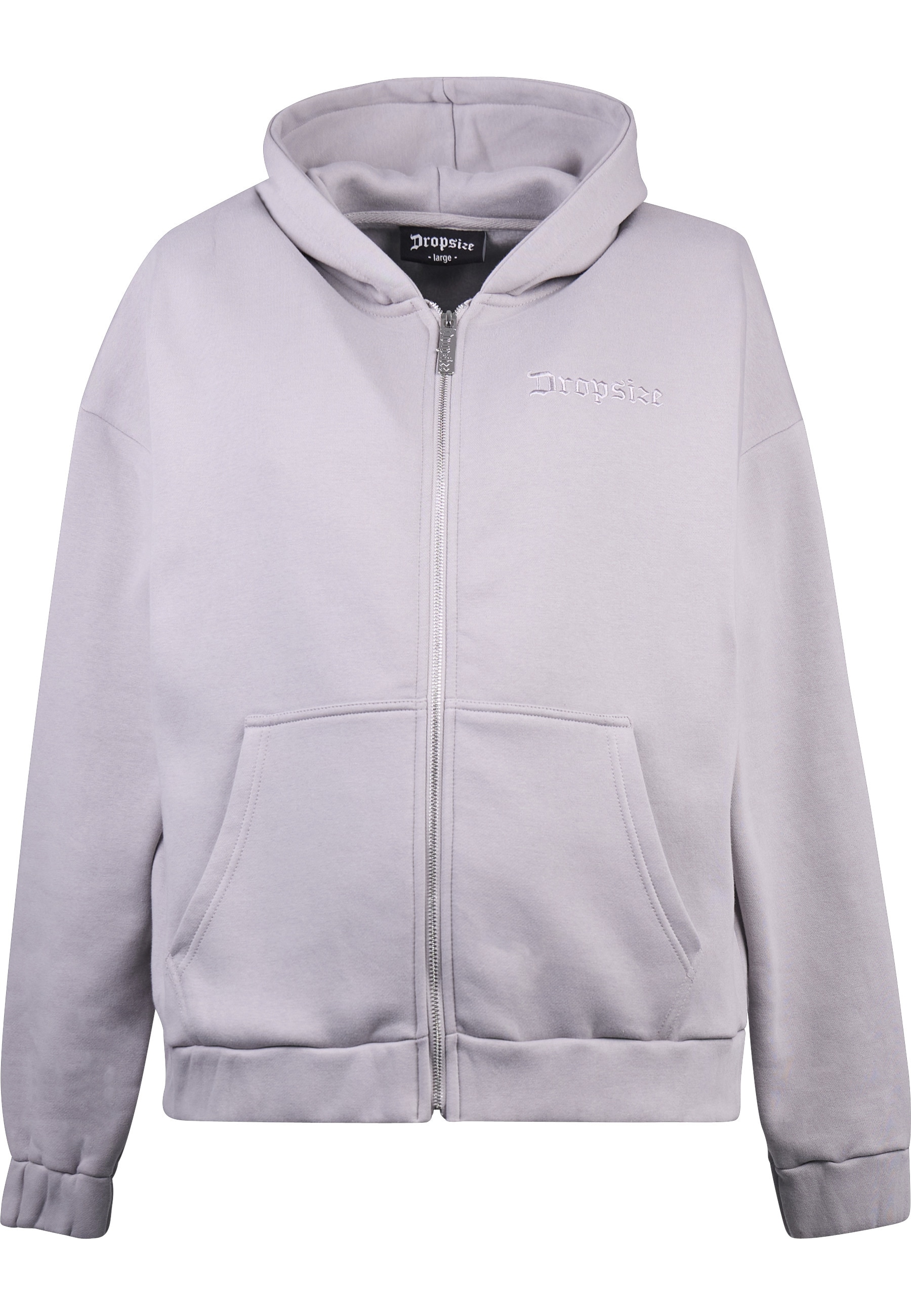 Dropsize Sweatjacke "Dropsize HEAVY OVERSIZE EMBO ZIPPER HOODIE"