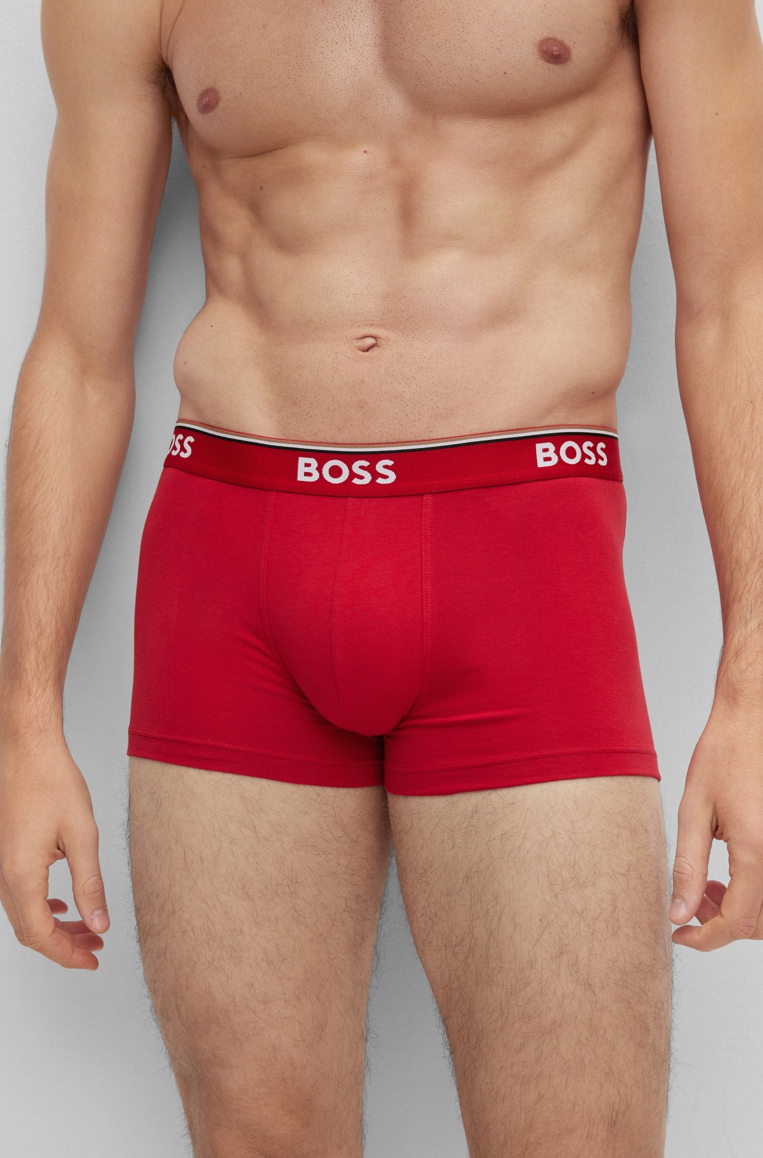 BOSS Boxer, (Packung, 3 St., 3er-Pack), mit BOSS Schriftzug auf dem Bund günstig online kaufen