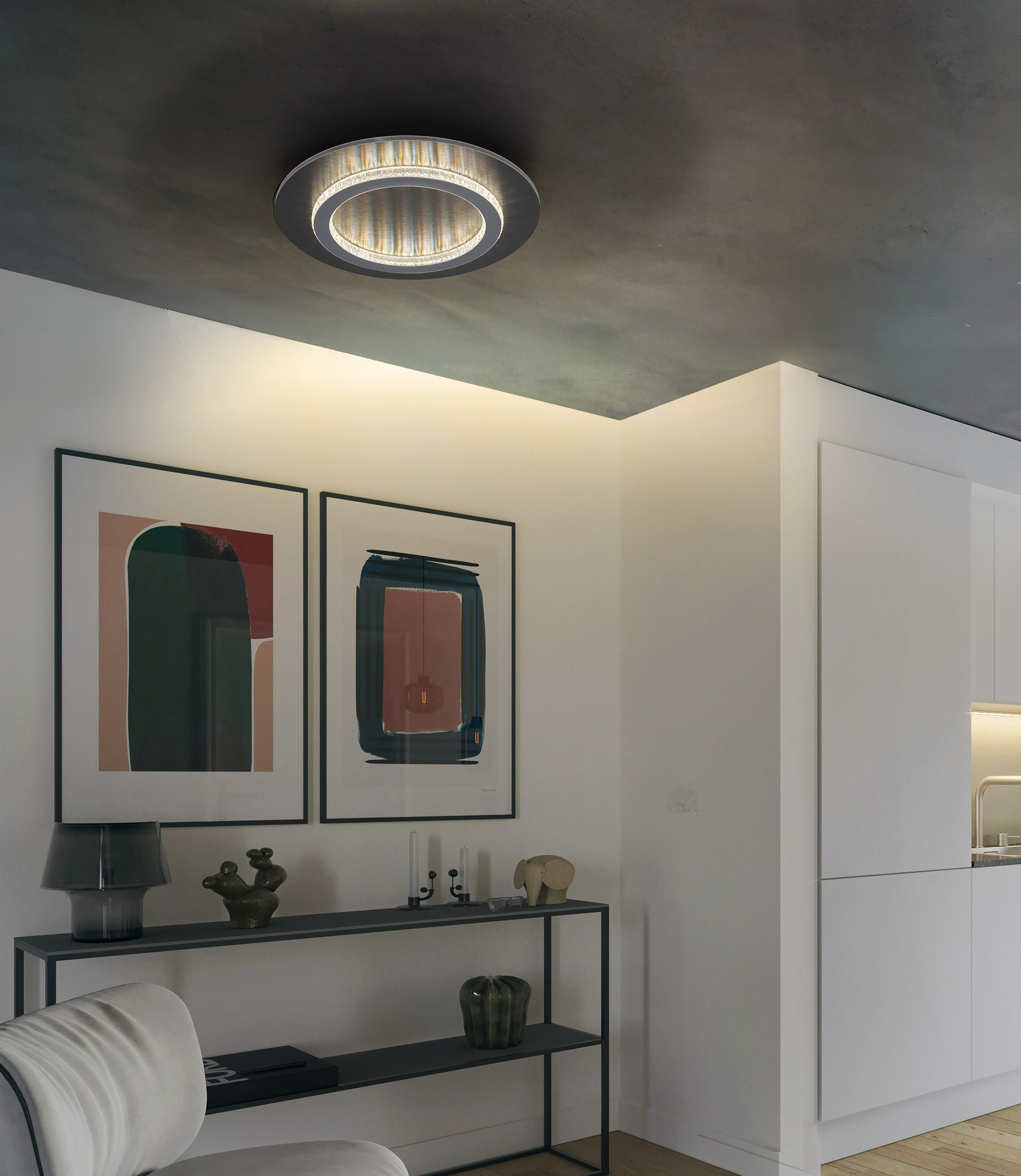 GLOBO LIGHTING Deckenleuchte »JAYDEN« LED-Modul 1 Stk. warmweiß - kaltweiß Deckenlampe Wohnzimmer-Leuchte Schlafzimmer-Leuchte Flur Küche