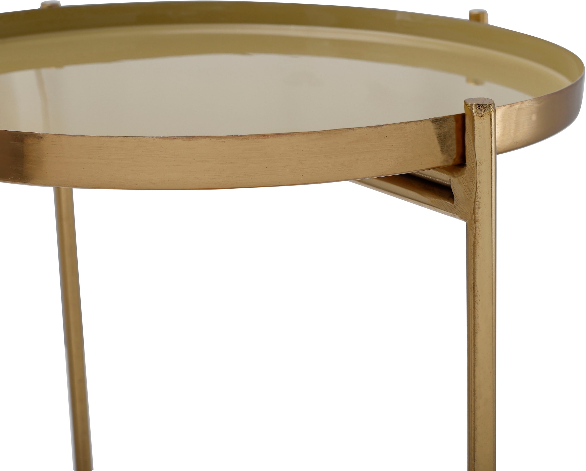 Kayoom Beistelltisch »Art Deco 1025, Abstelltisch aus Metall,funktional und stabil«, (1 St.), Dekorativ, glanzvolle Lackierung, praktische Ablageflächen