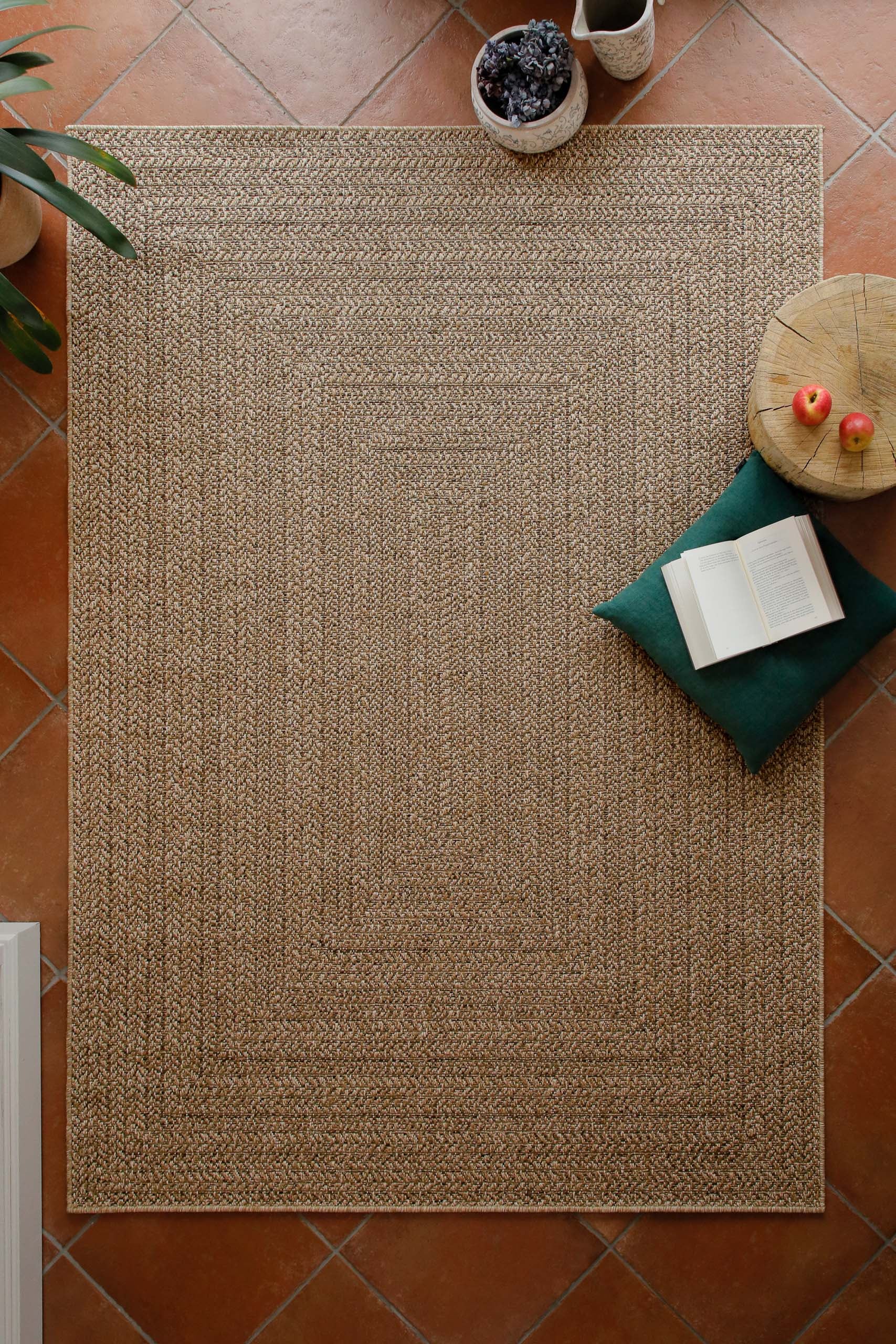 Wecon home Teppich "Layo, auch als Läufer erhältlich" rechteckig 6 mm Höhe Flachgewebe, wetterfest, geometrisches Design, In- & Outdoor Teppich