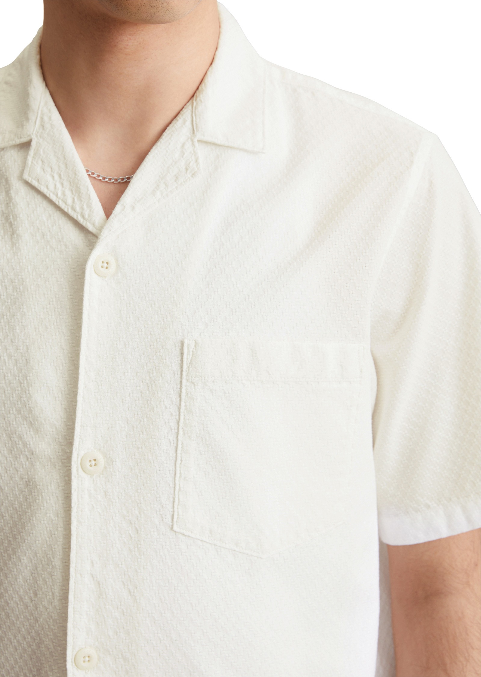 Marc O'Polo DENIM Kurzarmhemd »mit feiner Struktur«