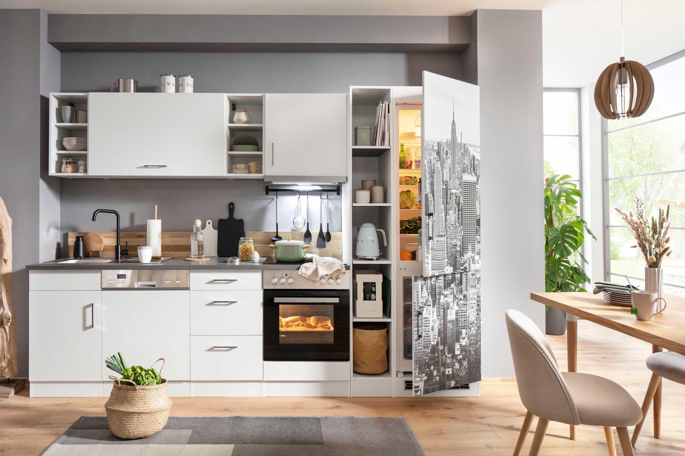 KOCHSTATION Küchenzeile "KS-Paris – Küchen mit einzigartigen Fotomotiven au günstig online kaufen