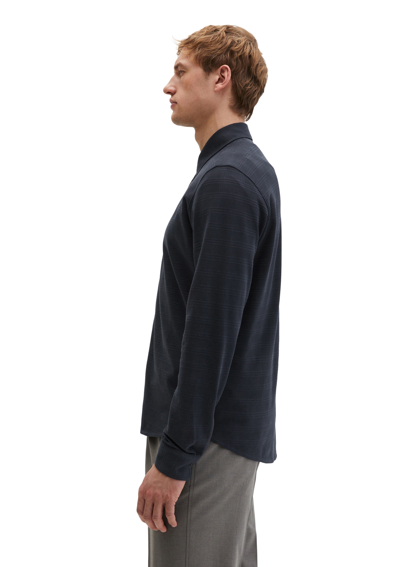 Marc O'Polo Blusenshirt »im strukturierten Karo-Jacquard«
