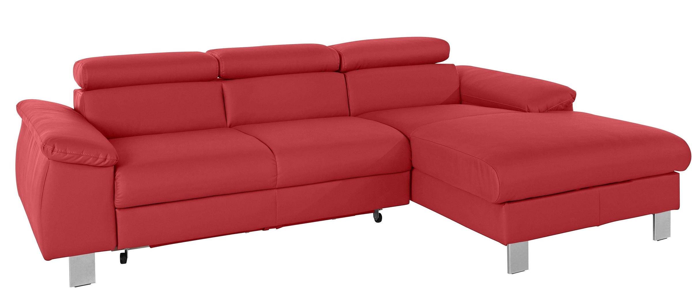COTTA Ecksofa "Komaris L-Form, B: 244 cm" mit Kopfteilverstellung, optional günstig online kaufen