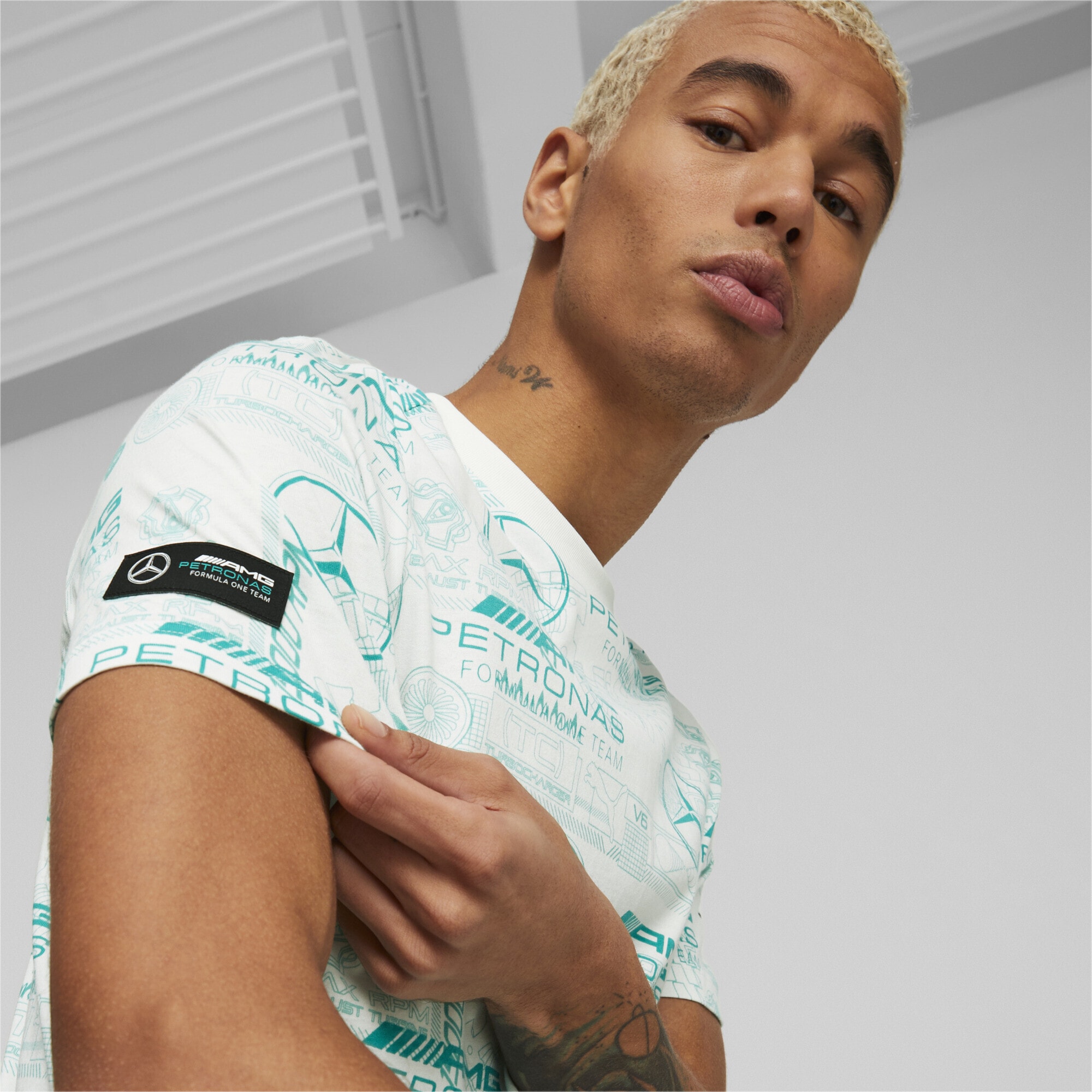 PUMA T-Shirt »Mercedes-AMG Petronas Motorsport Printed T-Shirt Herren«