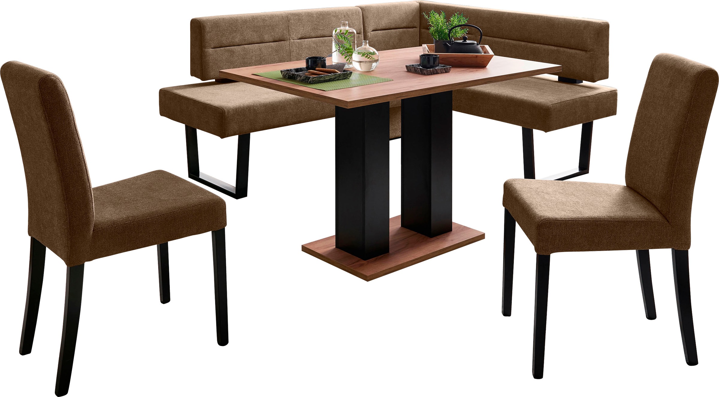 Thumbnail - massivline&more Eckbankgruppe "Martina" 5 Stk. tlg. frei im Raum stellbar