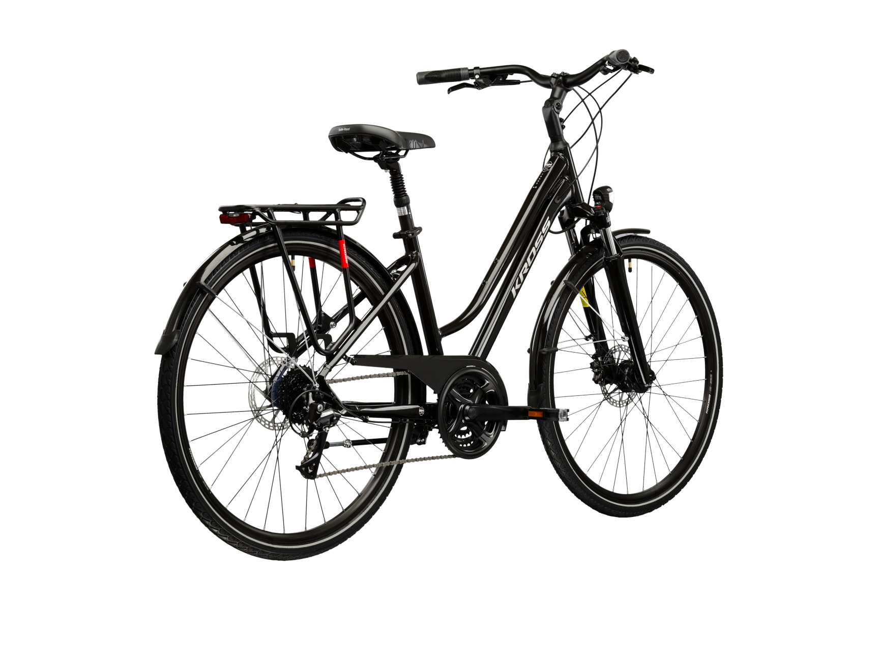 Kross Trekkingrad »Trans 4.0 schwarz« 24 Gang Shimano ACERA M3020 Schaltwerk Kettenschaltung