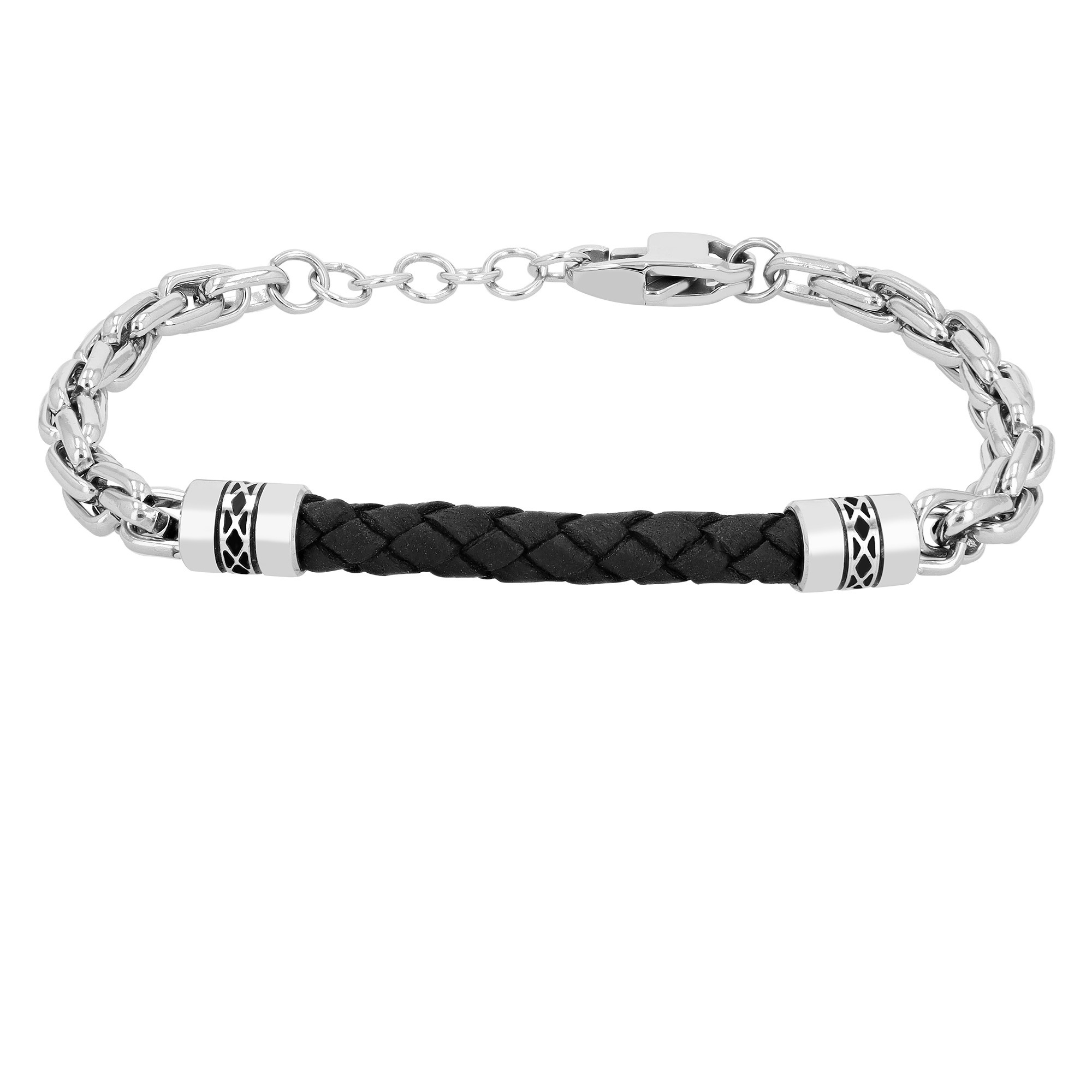 ADELIA ́S Damen Edelstahlarmband "Damen Armband aus Edelstahl 21 cm", 21, Edelstahlsilber, Edelstahl, Armbänder