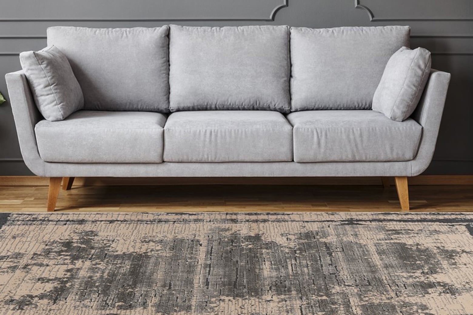 Teppich KAYOOM "Adeon 200", grau, B:160cm H:13mm L:230cm, Polypropylen, Teppiche, Teppich