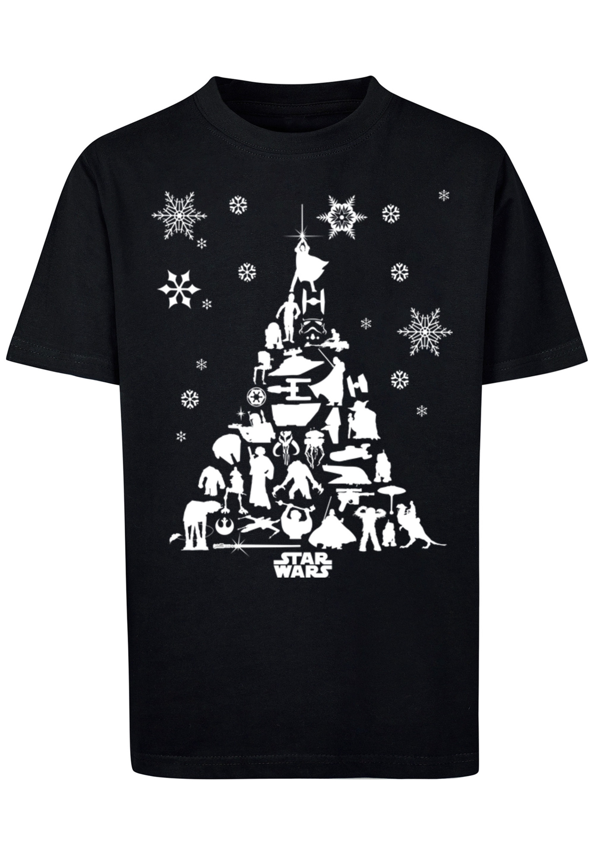 F4NT4STIC T-Shirt »Star Wars Christmas Weihnachtsbaum«, Print