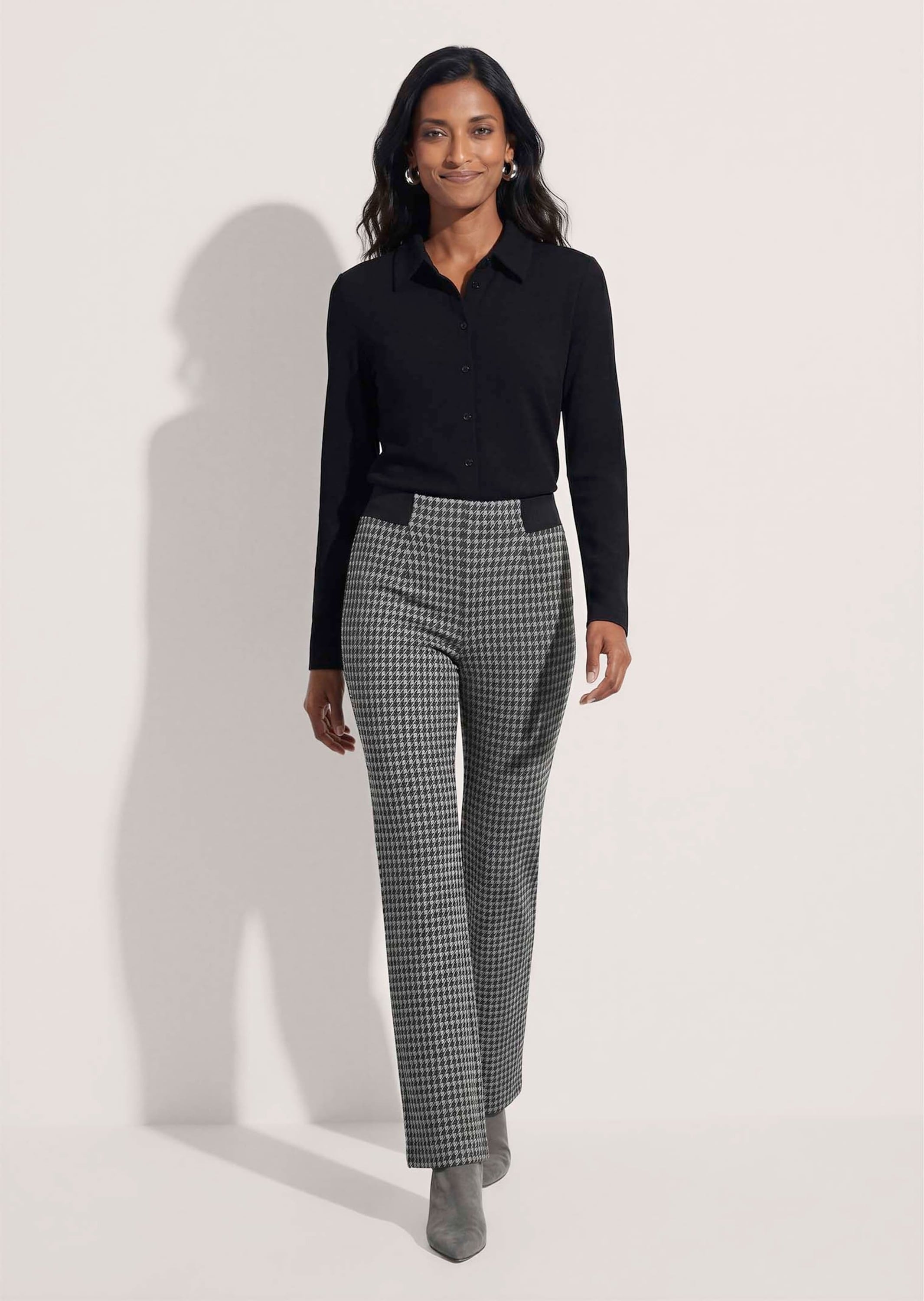 MADELEINE Jerseyhose »Hose Schlupfhose mit Hahnentritt«
