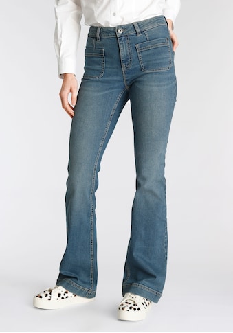 Arizona Bootcut-Jeans »Bootcut«, High Waist mit aufgesetzten Taschen kaufen