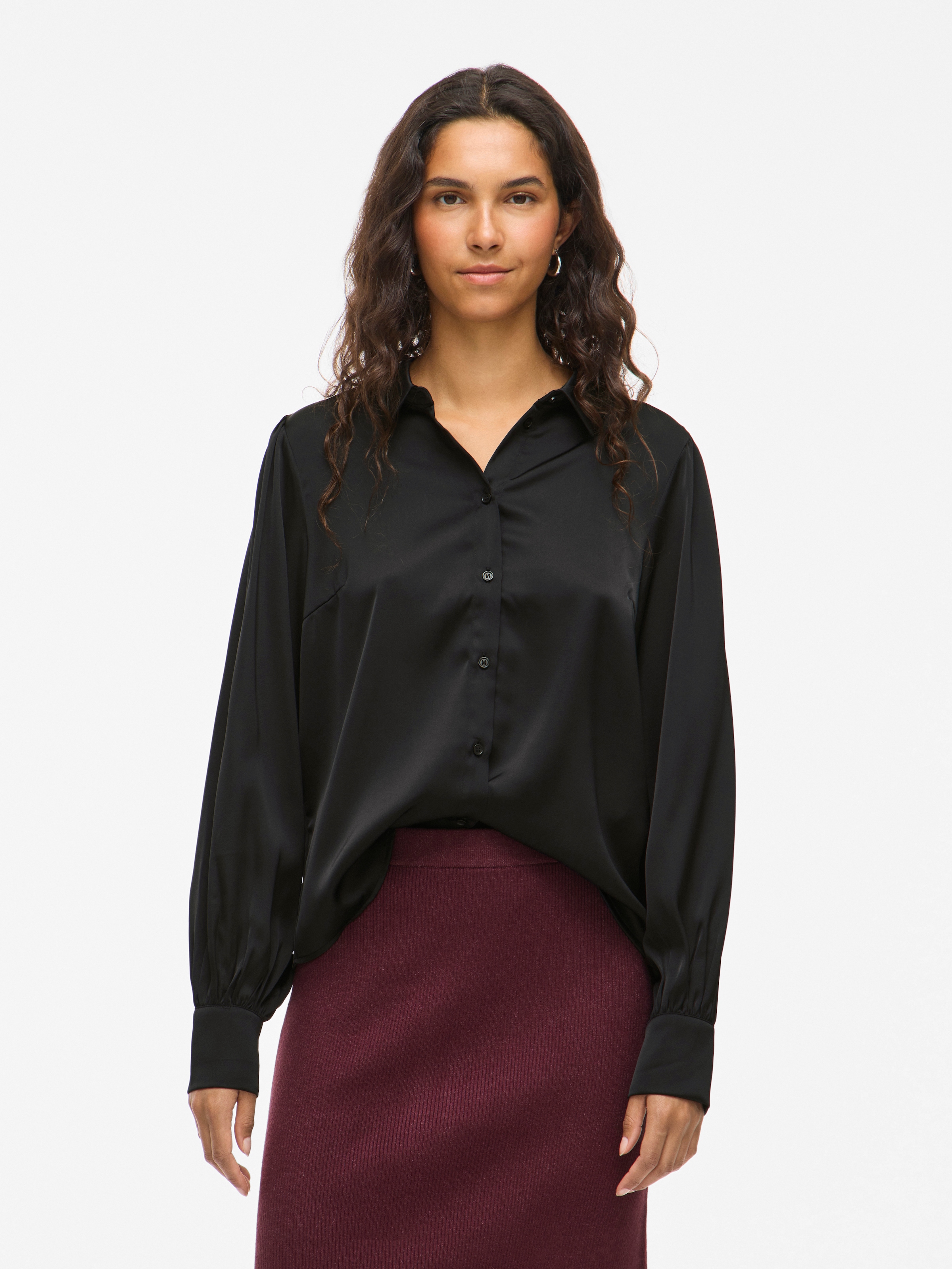Vila Langarmbluse "VIENNA RAVENNA L/S BALLOON SHIRT - NOOS" günstig online kaufen