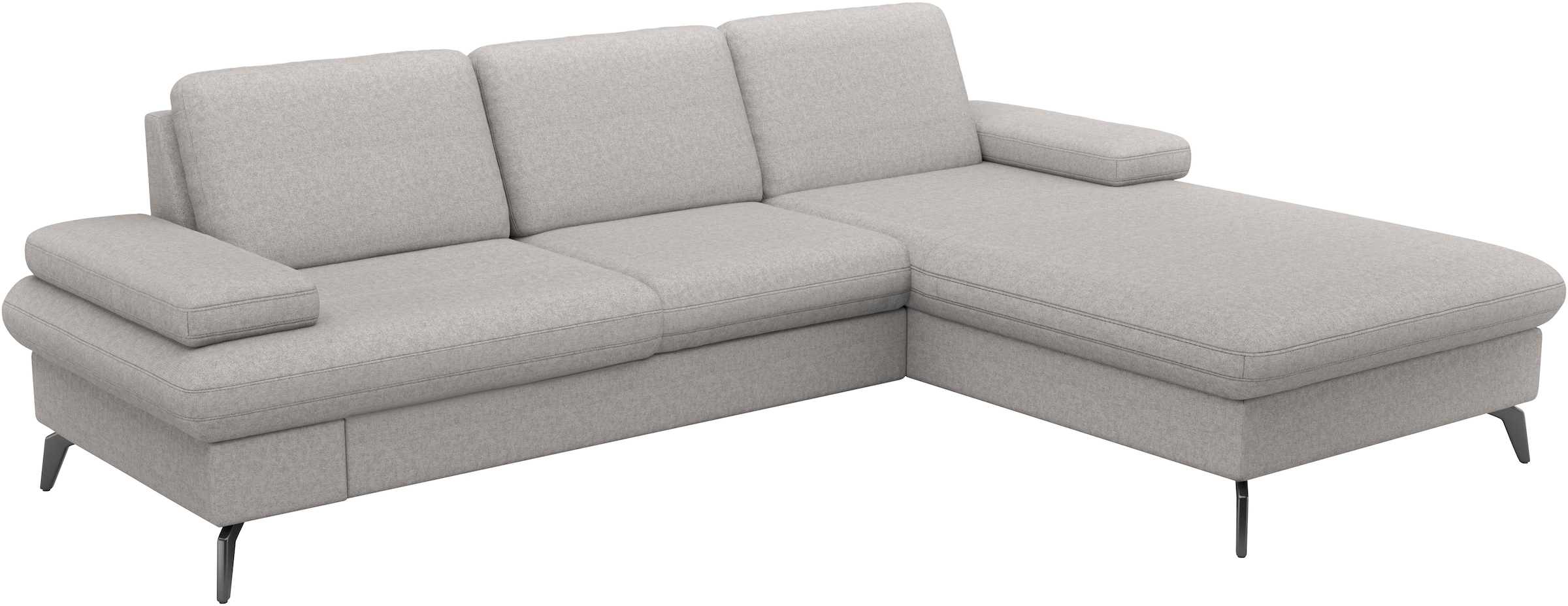 sit&more Ecksofa »Morris Jubi L-Form«, inkl. Armteilfunktion und 1 Zierkissen, wahlweise mit Bettfunktion