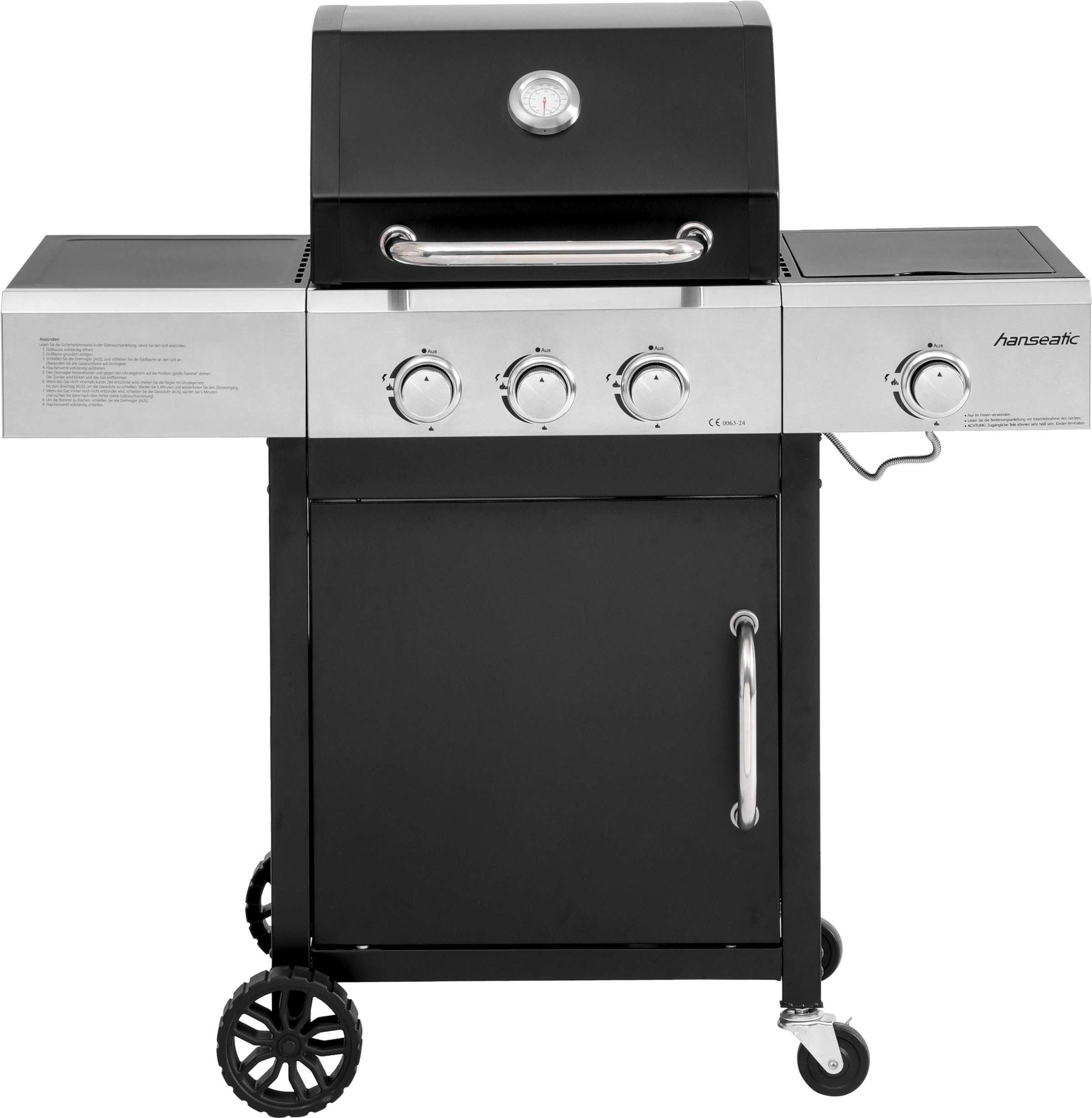 Hanseatic Gasgrill "Cleveland", BxTxH: 110x59x112 cm, 11,5 kW Gesamtleistun günstig online kaufen