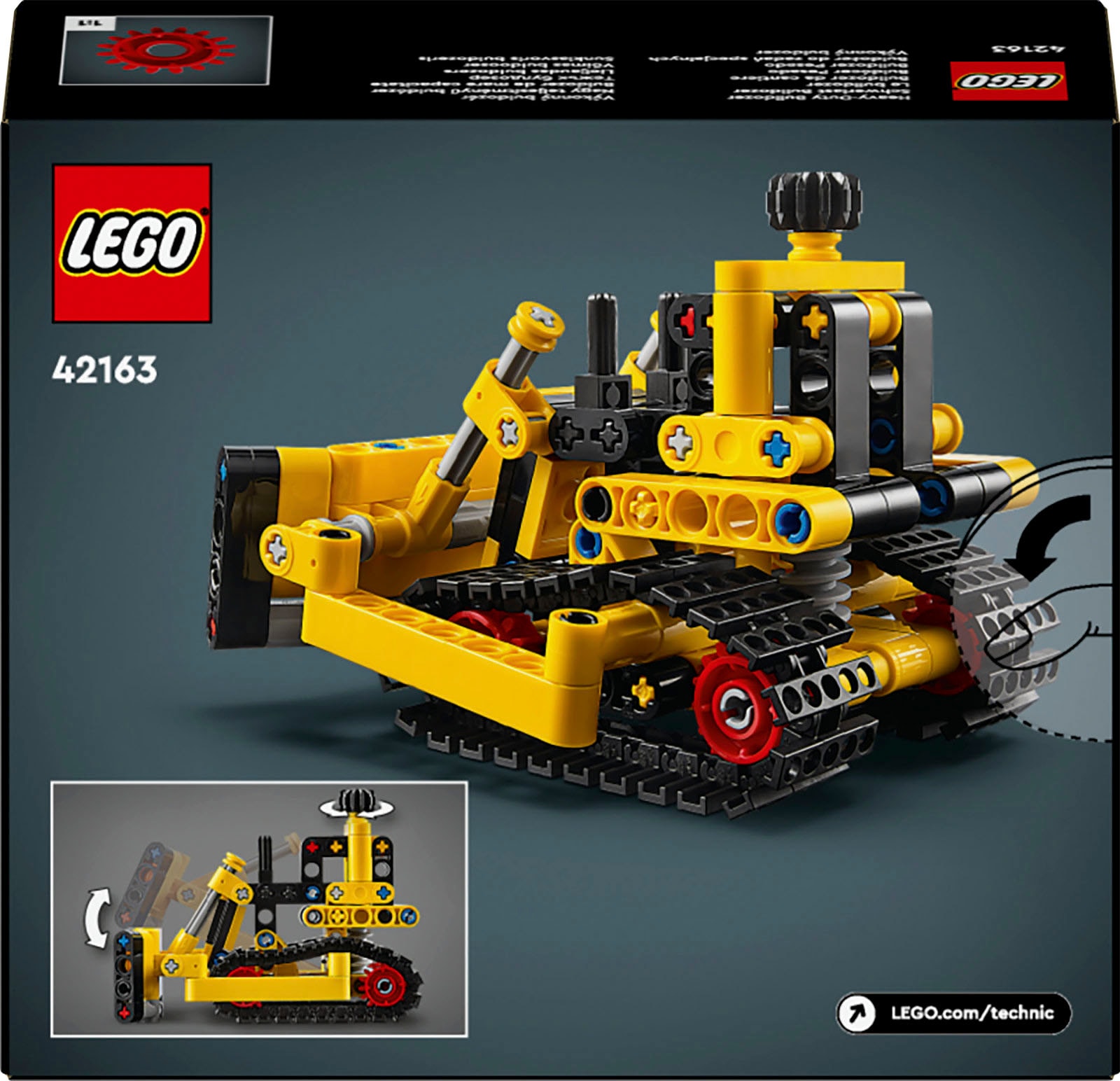 LEGO® Konstruktionsspielsteine »Schwerlast Bulldozer (42163), LEGO Technic«, (195 St.), Made in Europe