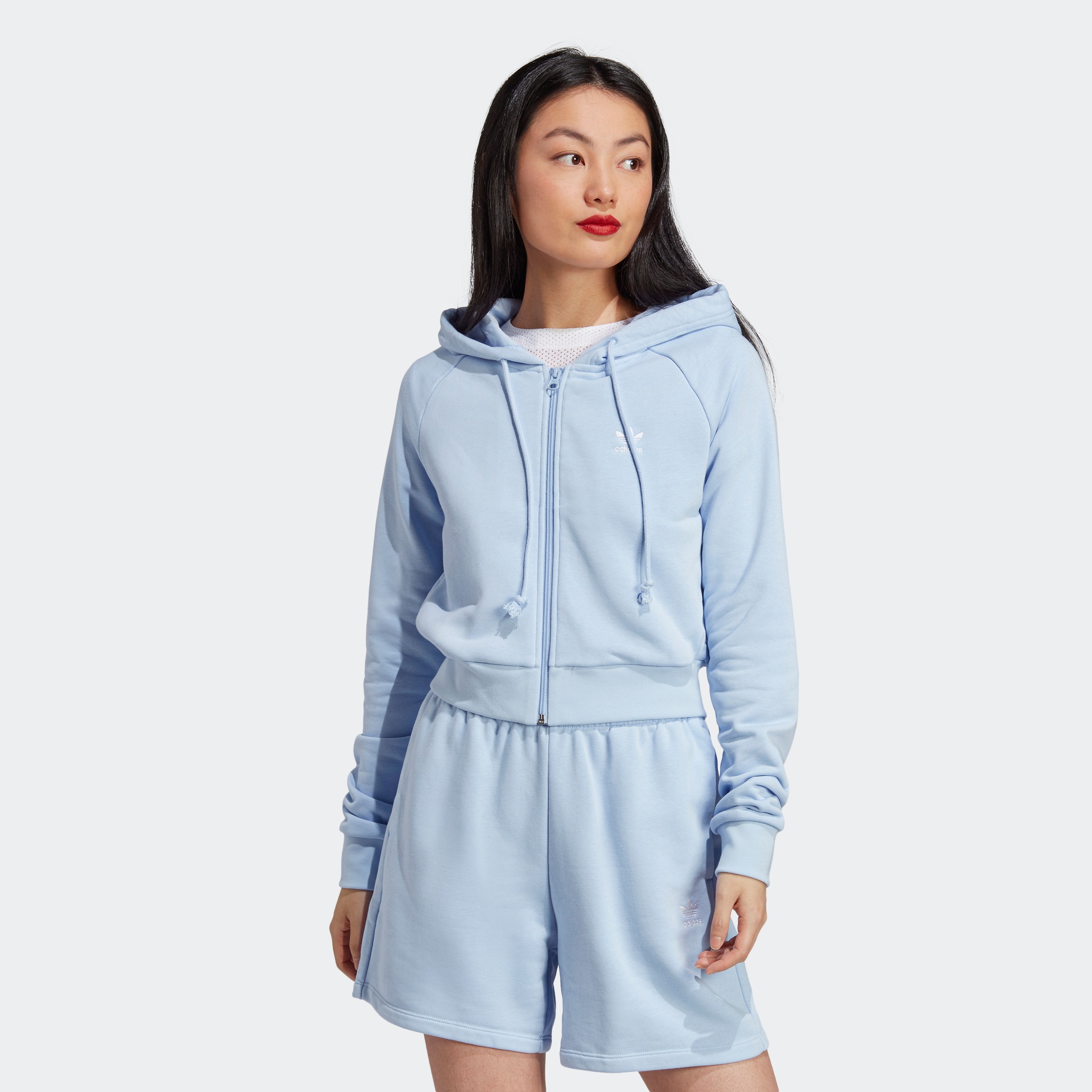 adidas Originals Kapuzensweatjacke »CROP TRAININGSJACKE«