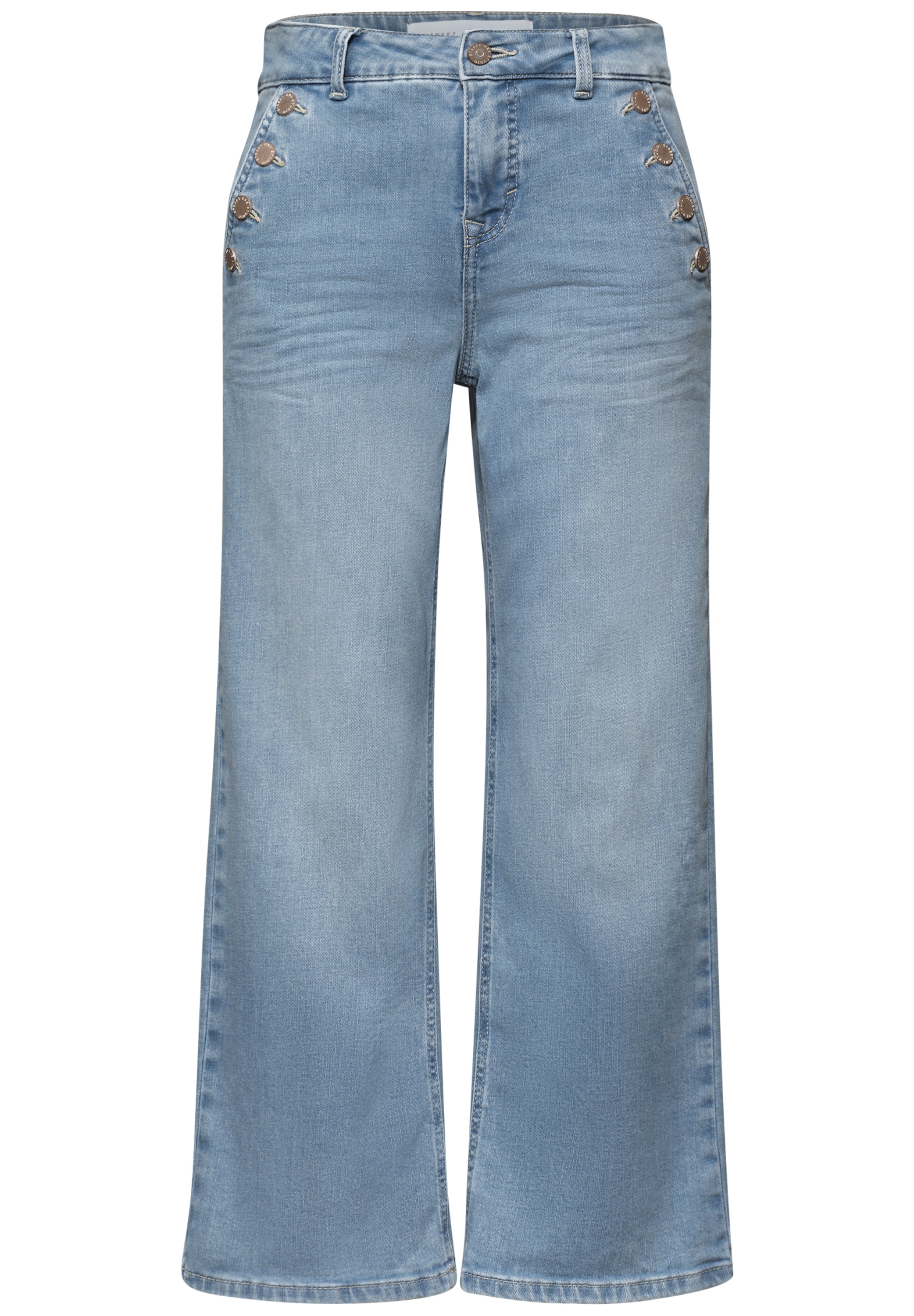STREET ONE STUDIO Loose-fit-Jeans mit Wide Legs