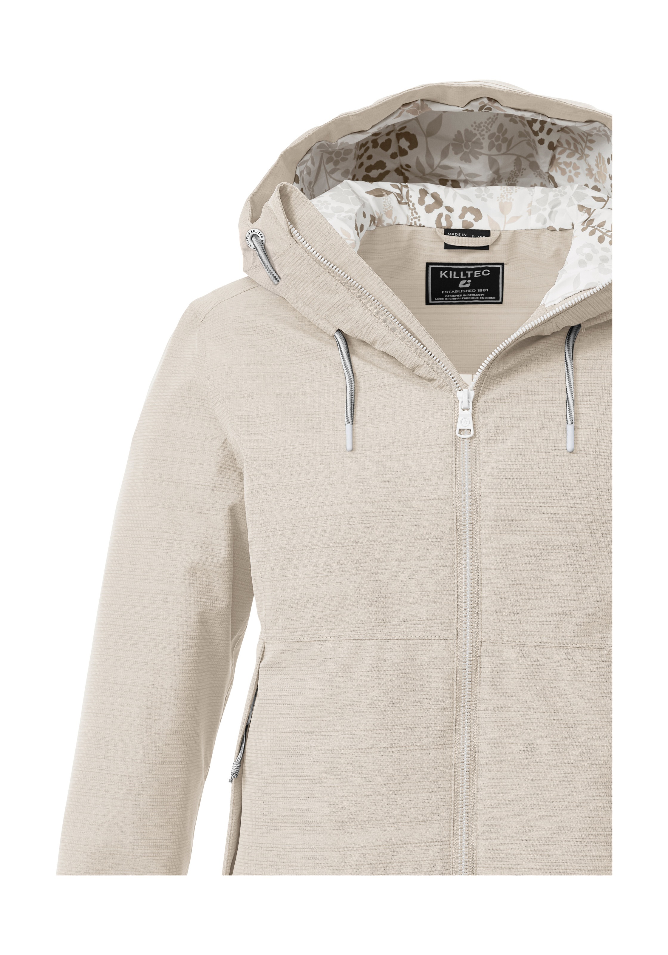Killtec Funktionsjacke »KOS 62 WMN JCKT« Leichte, wasserdichte Damenjacke mit verstellbarer Kapuze