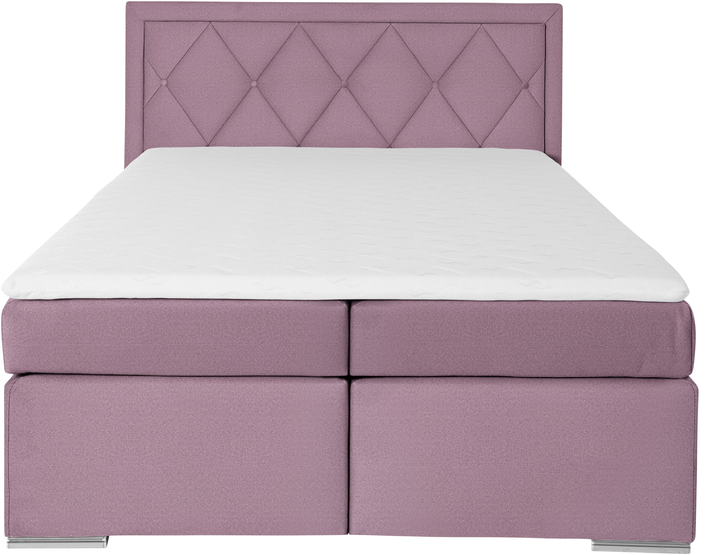 Leonique Boxbett »Alfie, Bestseller, wahlweise mit Bettkasten«, mit Knopfheftung im Kopfteil, H2, H3 und H4 wählbar