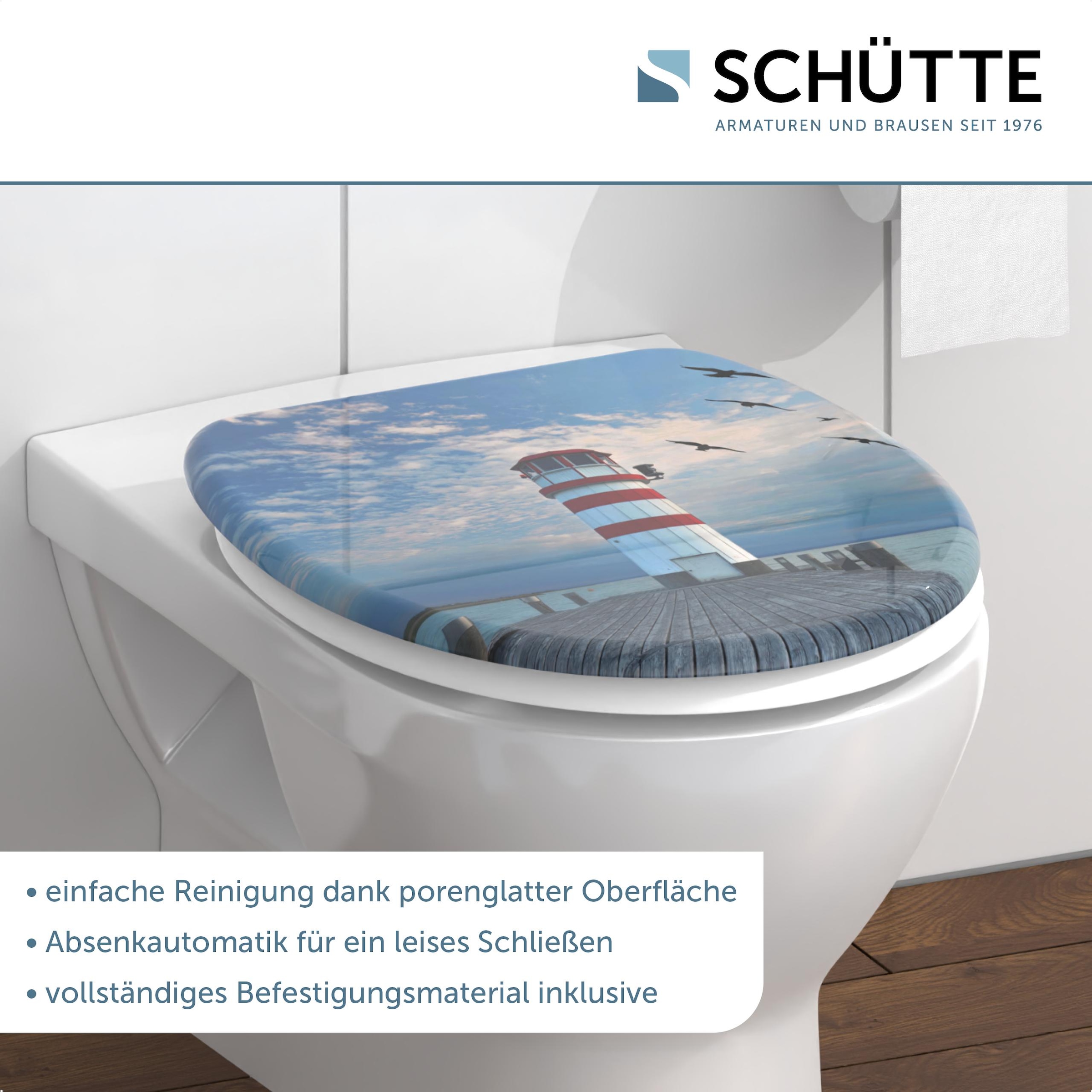 Schütte WC-Sitz »Lighthouse« Duroplast, mit Absenkautomatik
