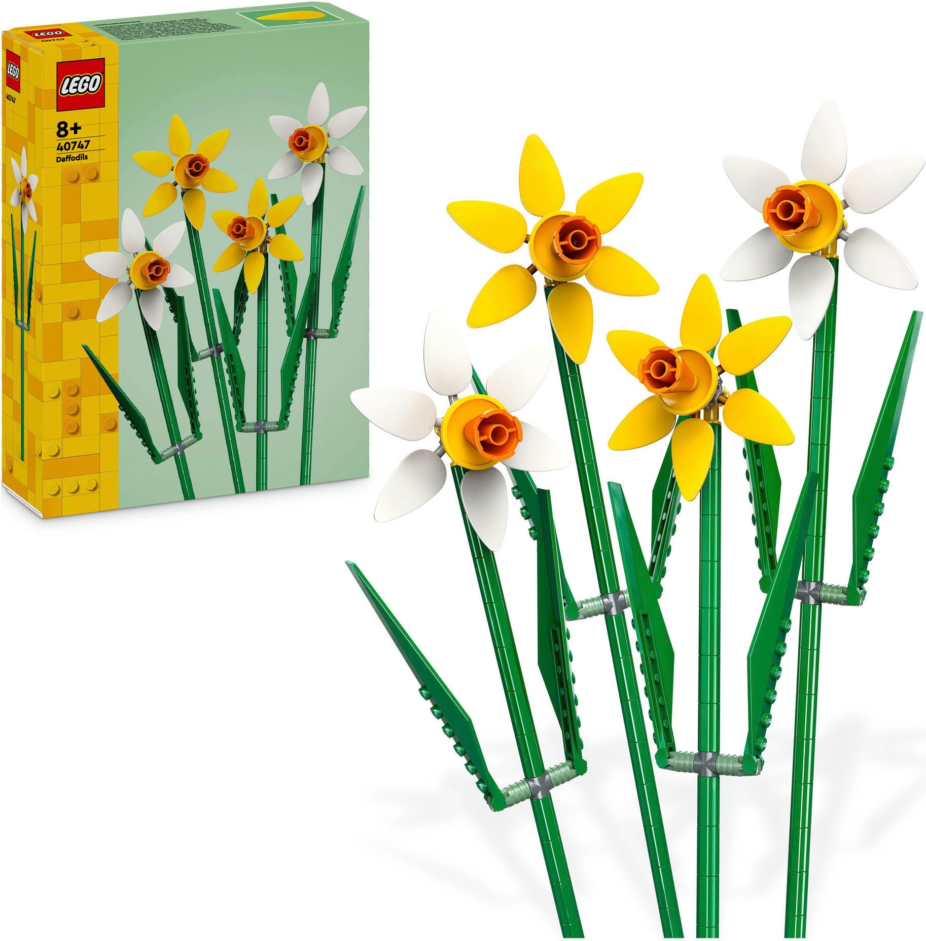 LEGO® Konstruktionsspielsteine »Narzissen (40747), LEGO Iconic«, (216 St.), Made in Europe
