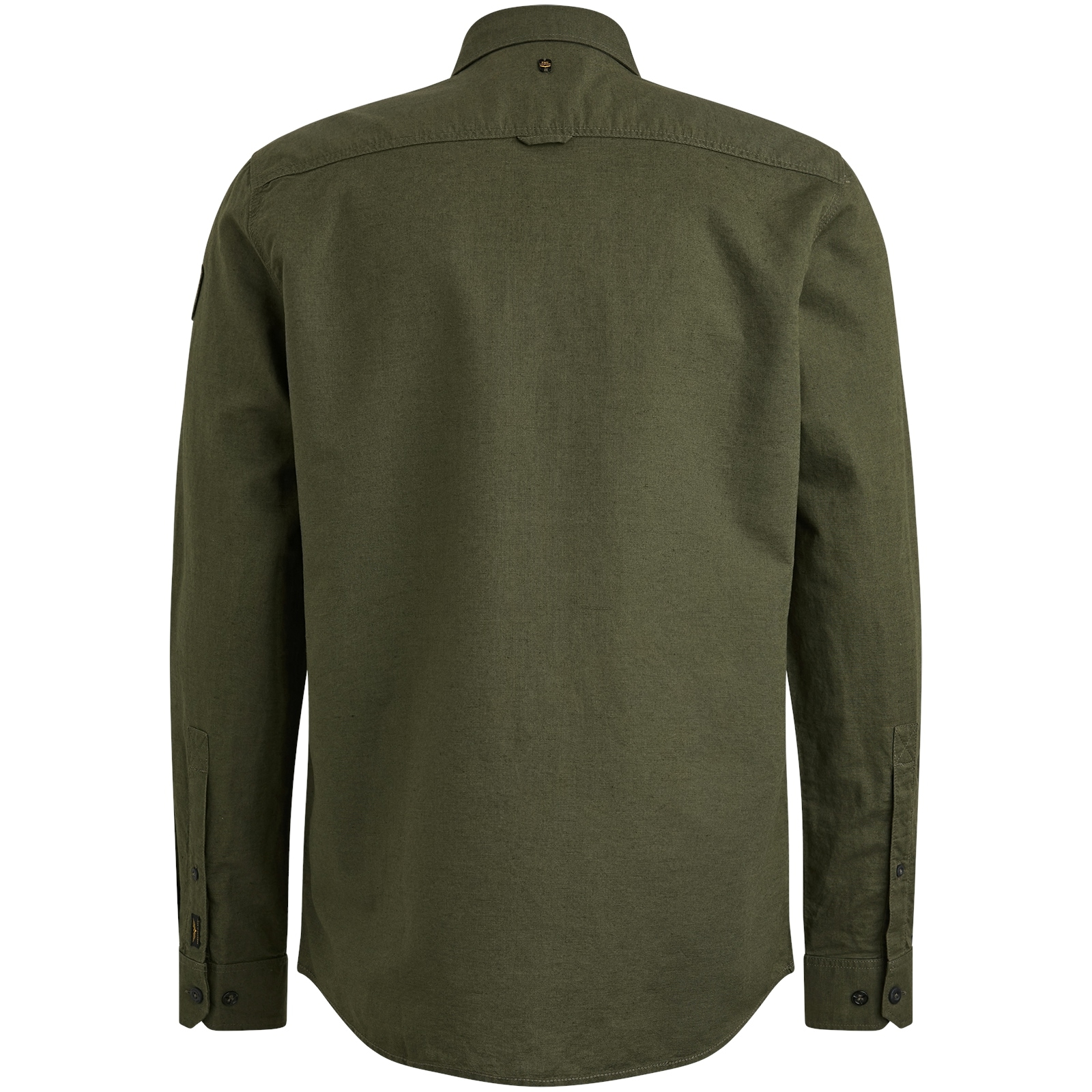 PME LEGEND Langarmhemd »Long Sleeve Shirt Cotton/linen«, mit Brusttaschen und mit Leinen