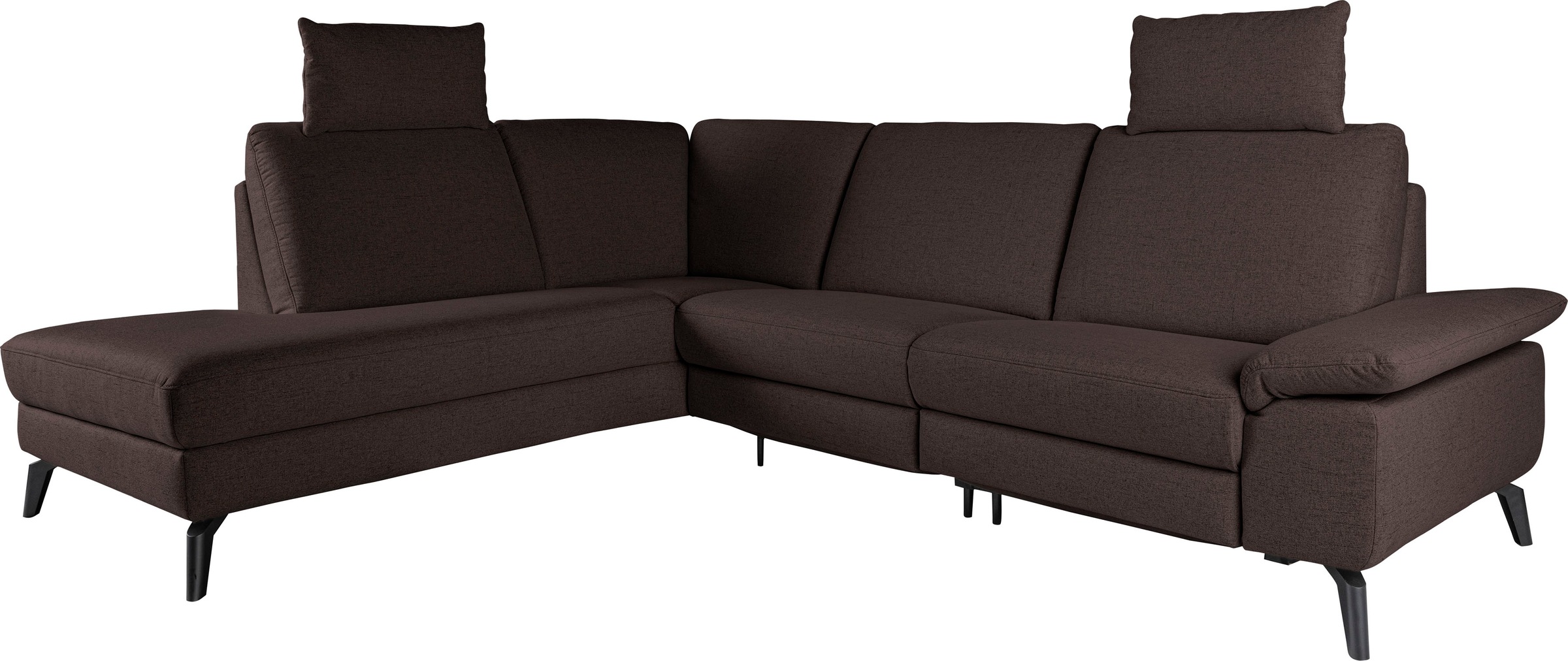alina Ecksofa, inkl. Kopfstützen, wahlweise mit Relaxfunktion, Breite: 243 cm