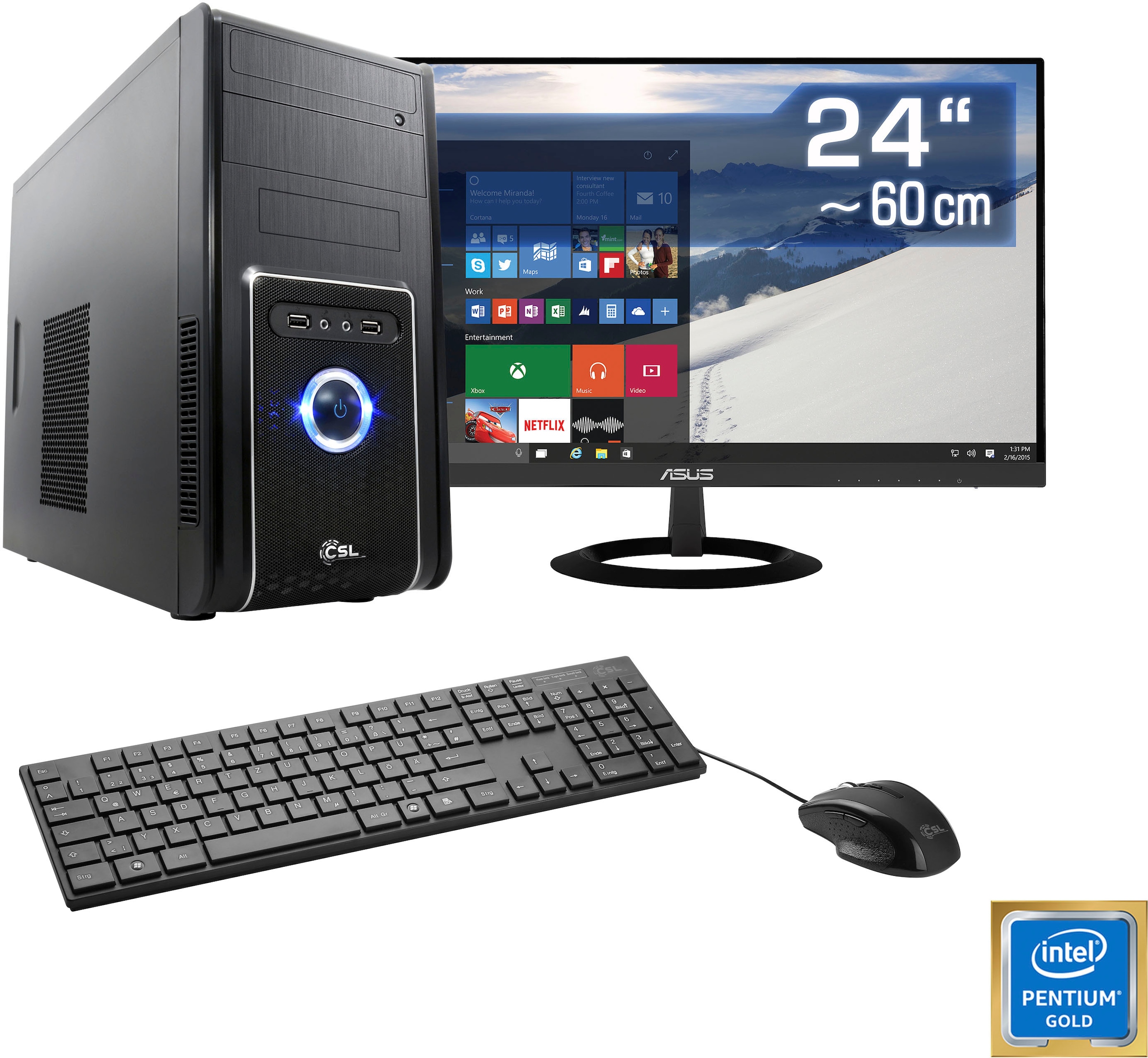 CSL PC-Komplettsystem »Speed L1861 Windows 10 Home« | BAUR | PC-Sets