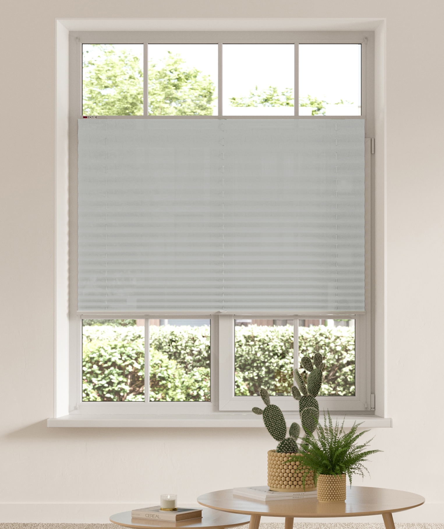 OTTO home Plissee "DAHRA - in Crush-Optik" Lichtschutz ohne Bohren verspannt Fixmaß, Bestseller mit Klemmträger, Sonnenschutz, für Fenster & Tür