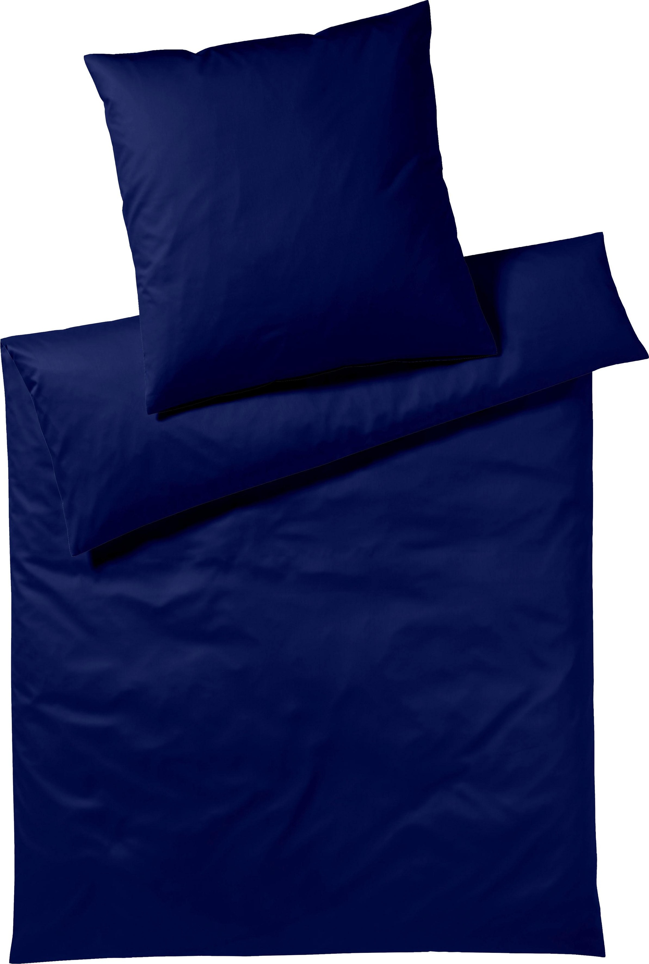 Yes for Bed Bettwäsche "Pure & Simple Uni in Gr. 135x200, 155x220 oder 200x200 cm" 2 Stk. Bettwäsche aus Baumwolle, zeitlose Bettwäsche mit seidigem Glanz
