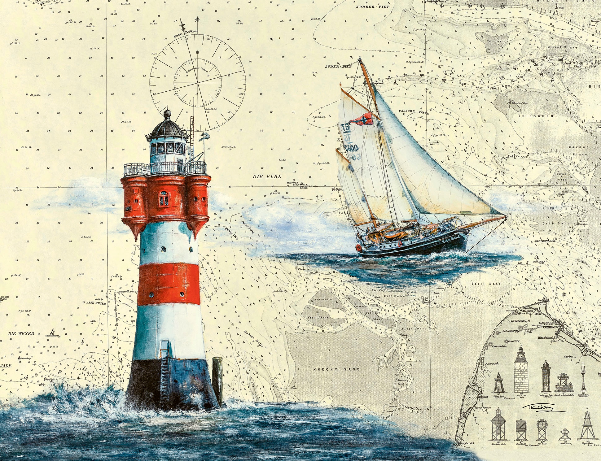 Ravensburger Puzzle »Romantischer Leuchtturm«, (2000 tlg.), Made in Germany