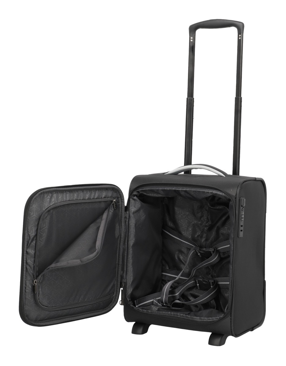 travelite Handgepäck-Trolley »JETPACK Wings 2 Cabin, konzipiert für Eurowings«, 2 Rollen, Weichgepäck-Koffer Handgepäck für die meisten gängigen Airlines