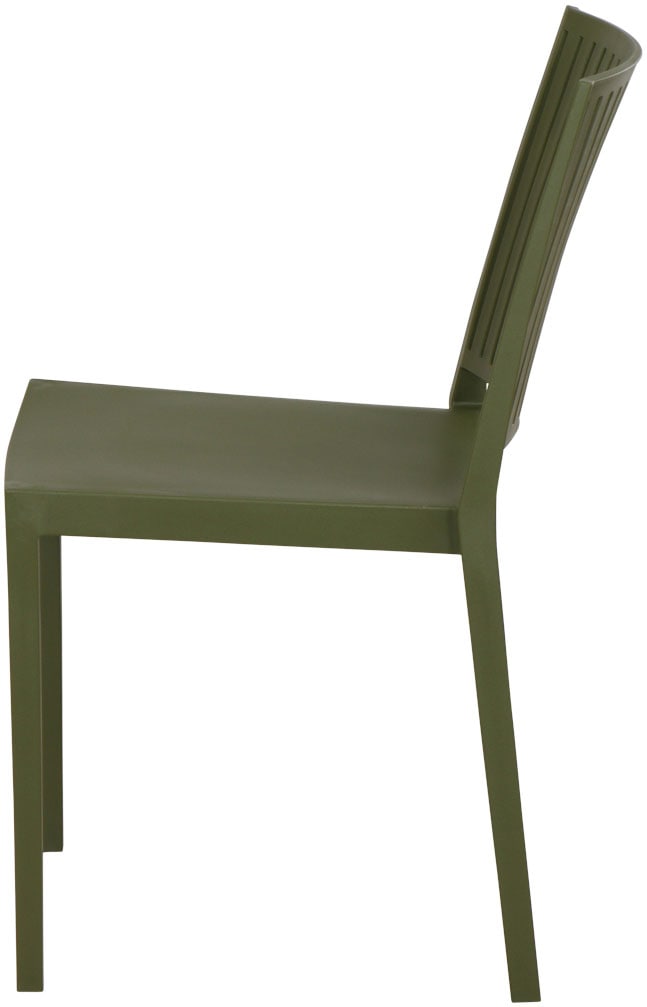 Siena Garden Gartensessel »Lane 2er Set Stapelstuhl olive« Set, 2 Stk. tlg. Gestell, Polypropylen/Glasfaser