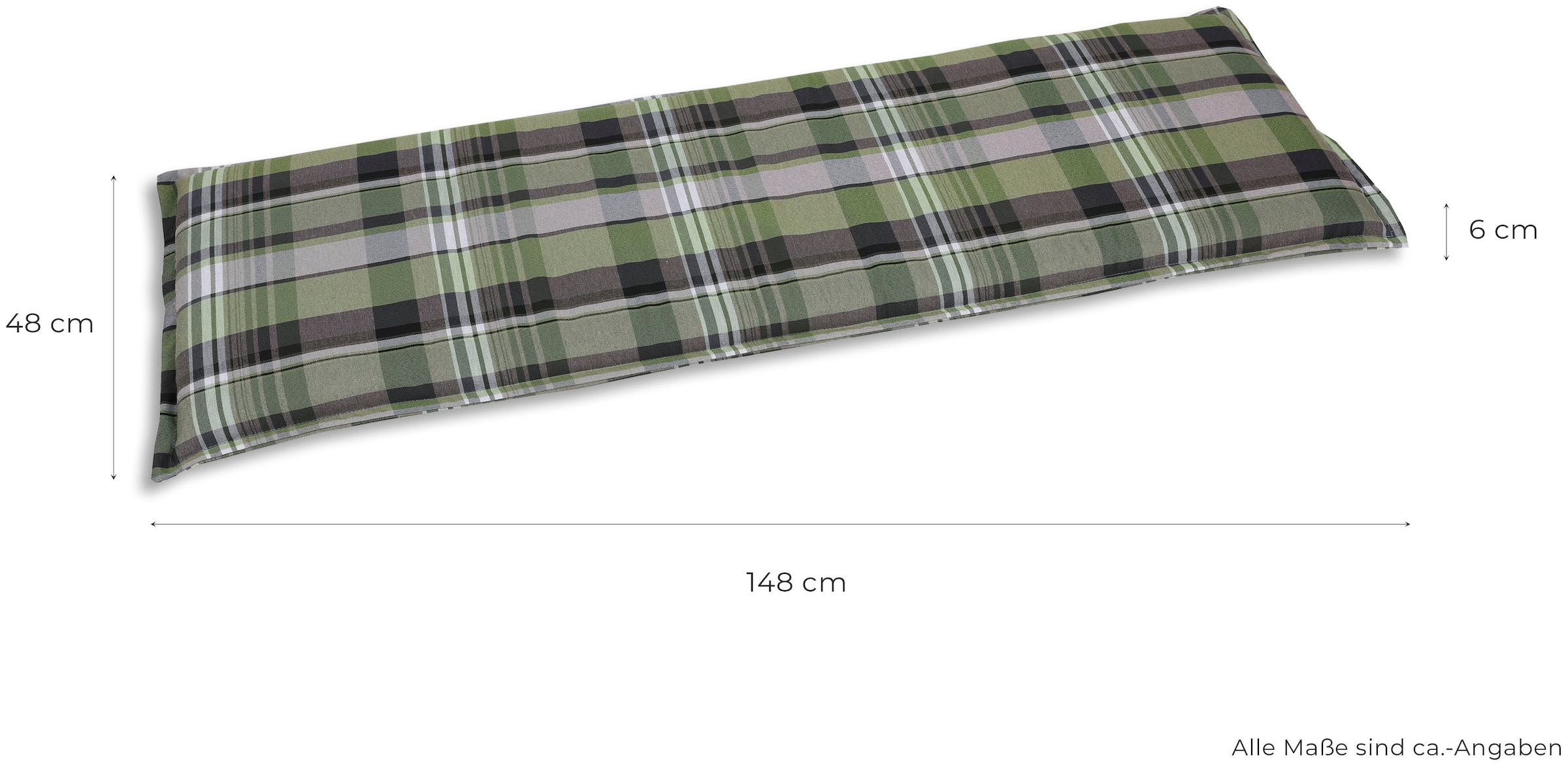 GO-DE Bankauflage »3-Sitzer«, 148x48 cm