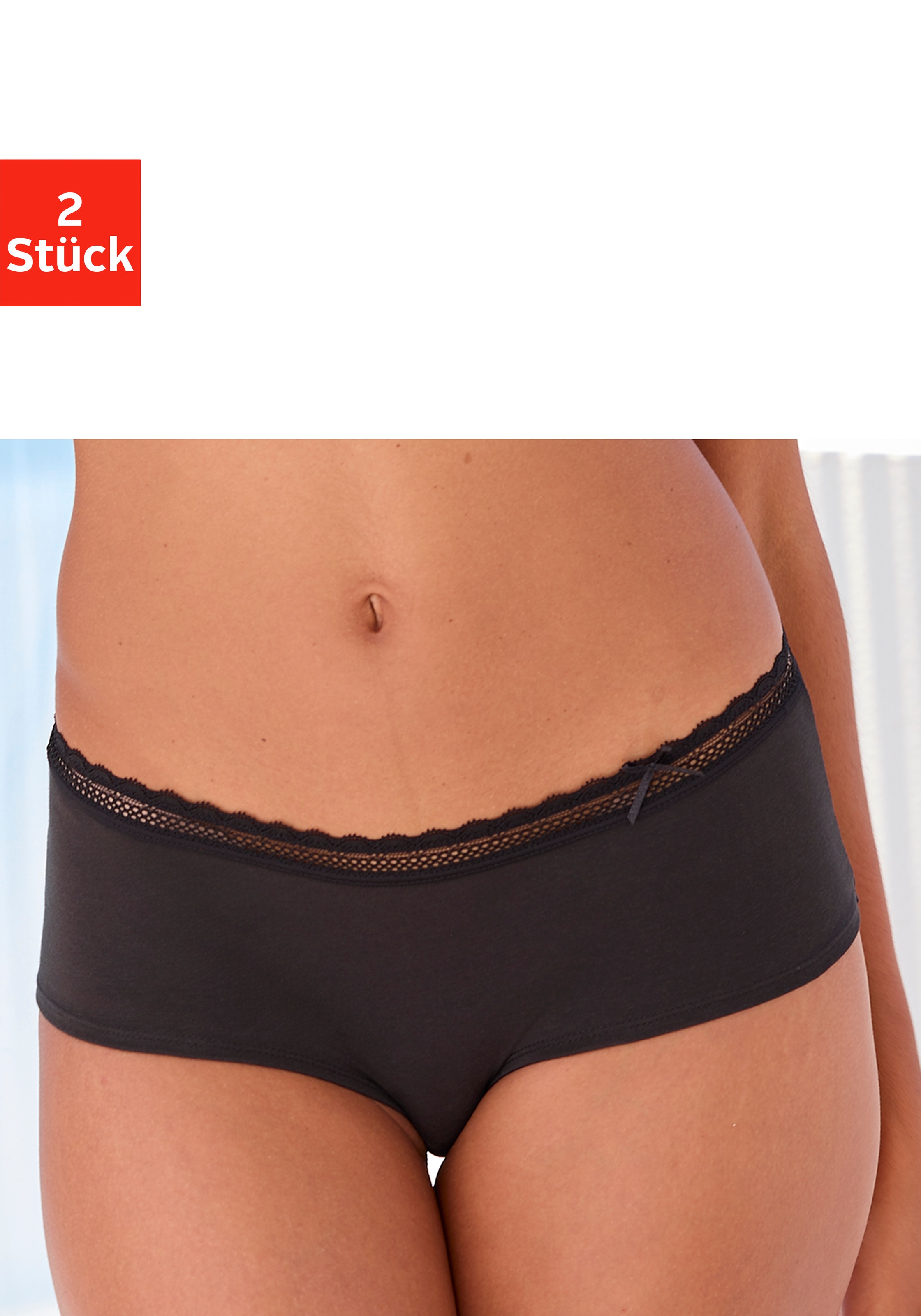 Vivance Panty Packung, 2 Stk. aus weicher Baumwollqualität