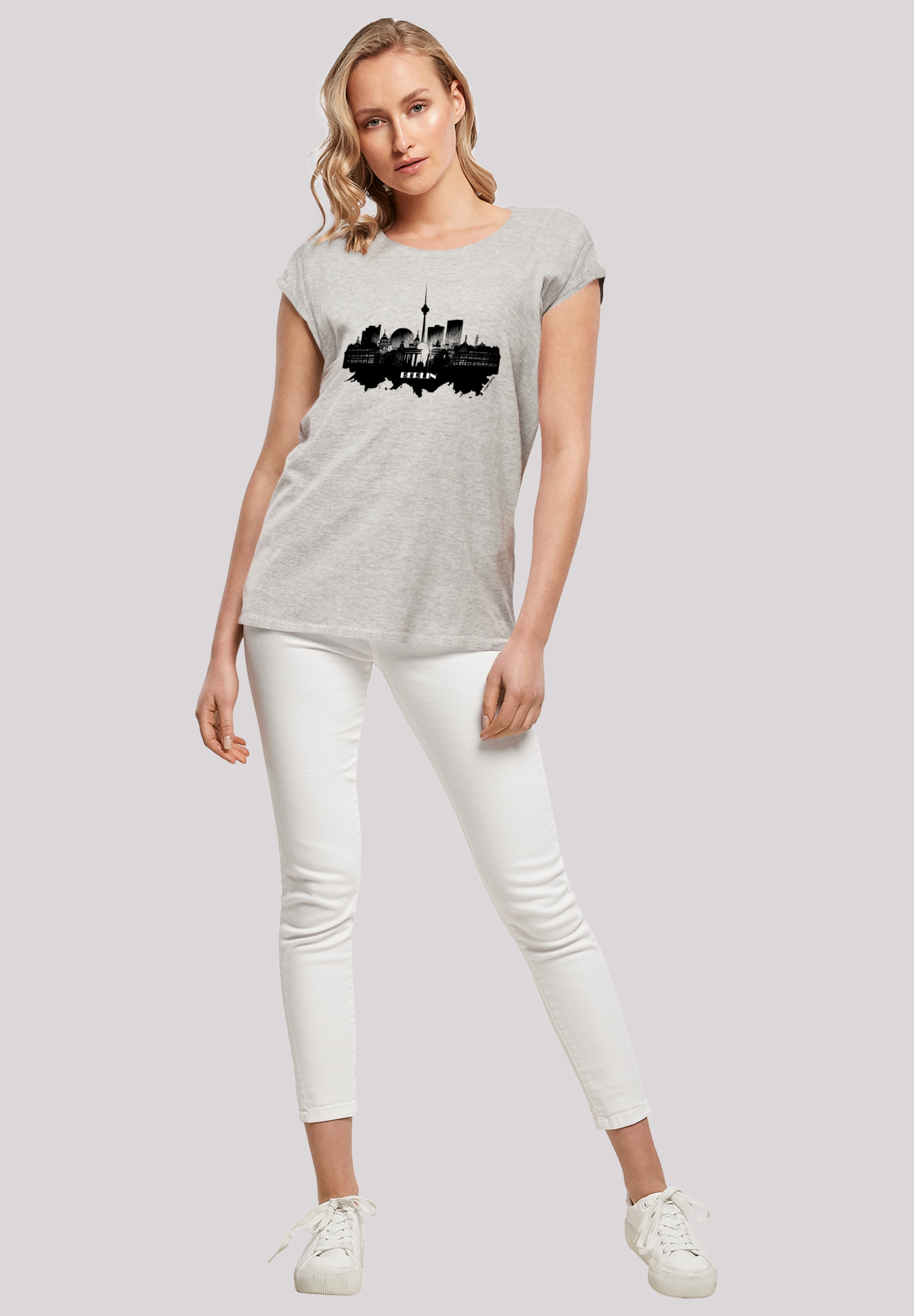 F4NT4STIC T-Shirt »Cities Collection - Berlin skyline«, Print