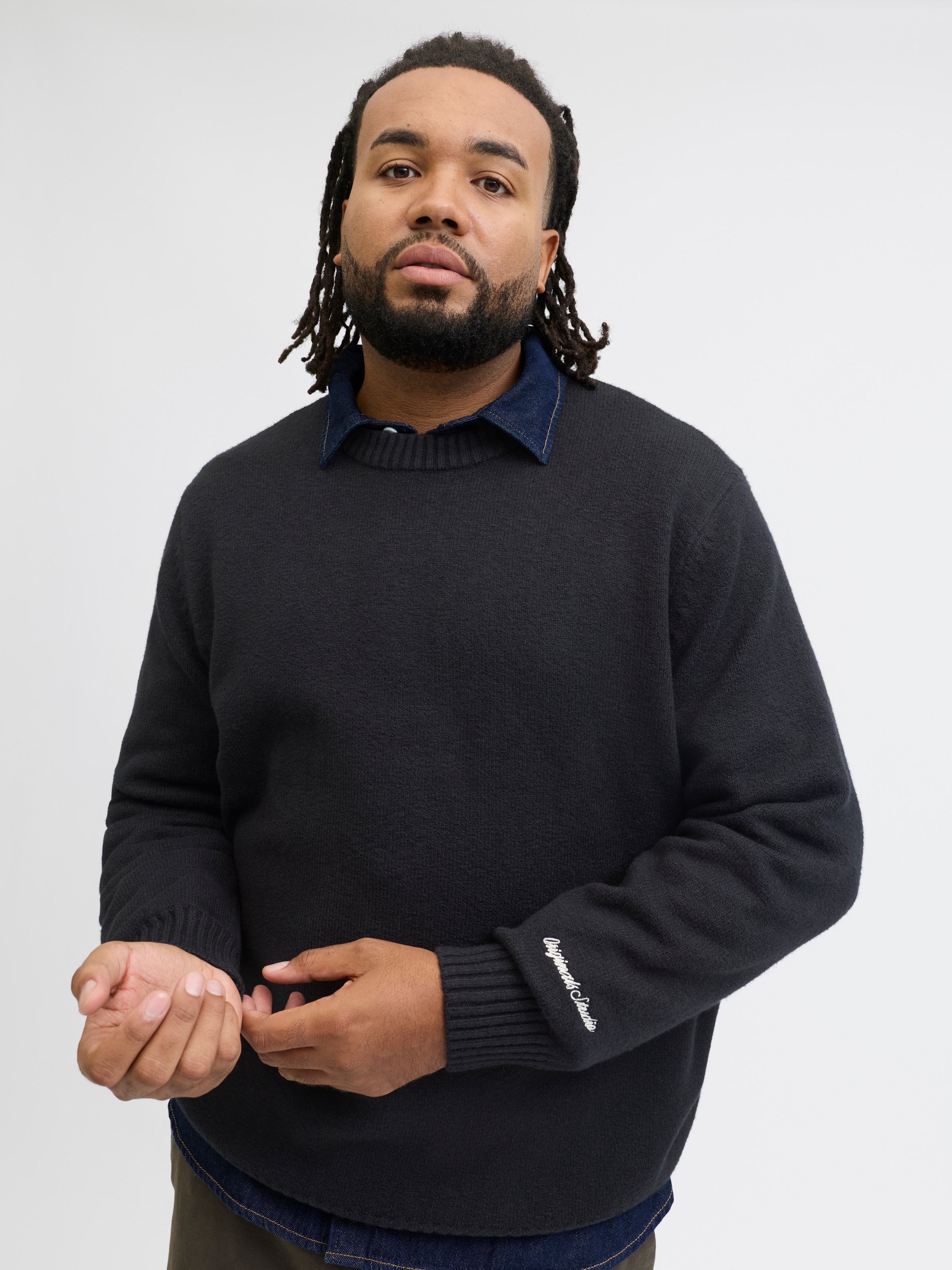 Jack & Jones PlusSize Strickpullover "JORNORREBRO KNIT CREW NECK PLS" günstig online kaufen