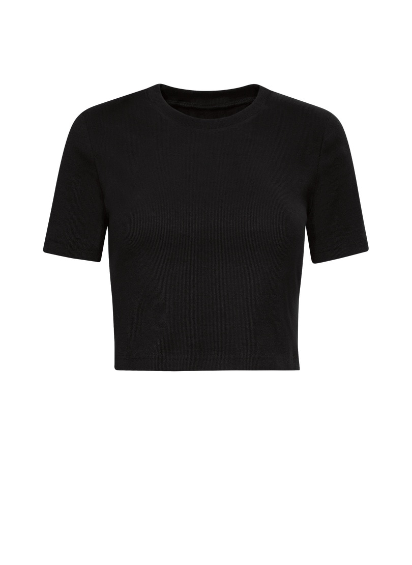 Trigema T-Shirt »TRIGEMA Modisches Crop-Top« 1 Stk.