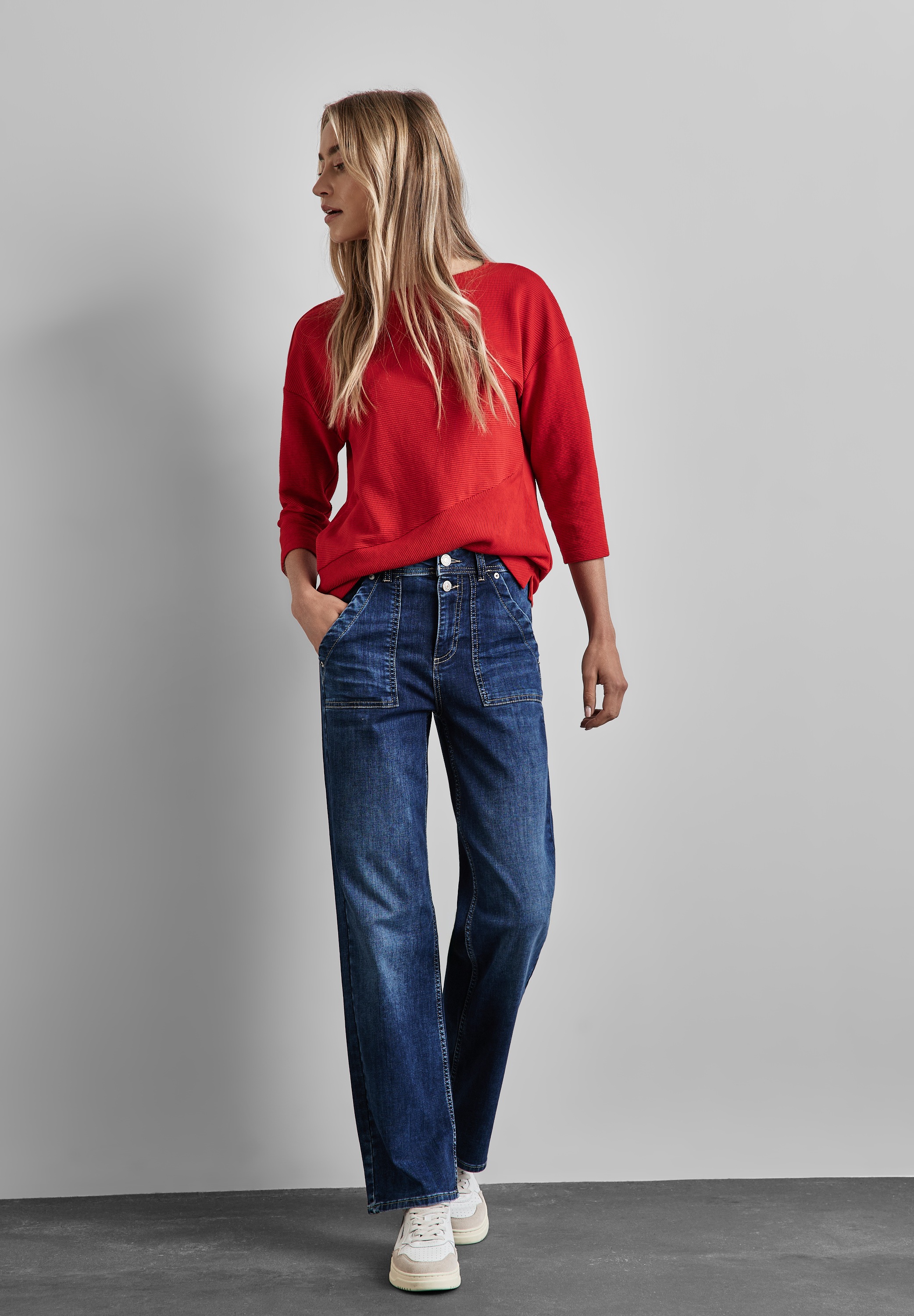 STREET ONE T-Shirt, im soften Baumwoll-Mix