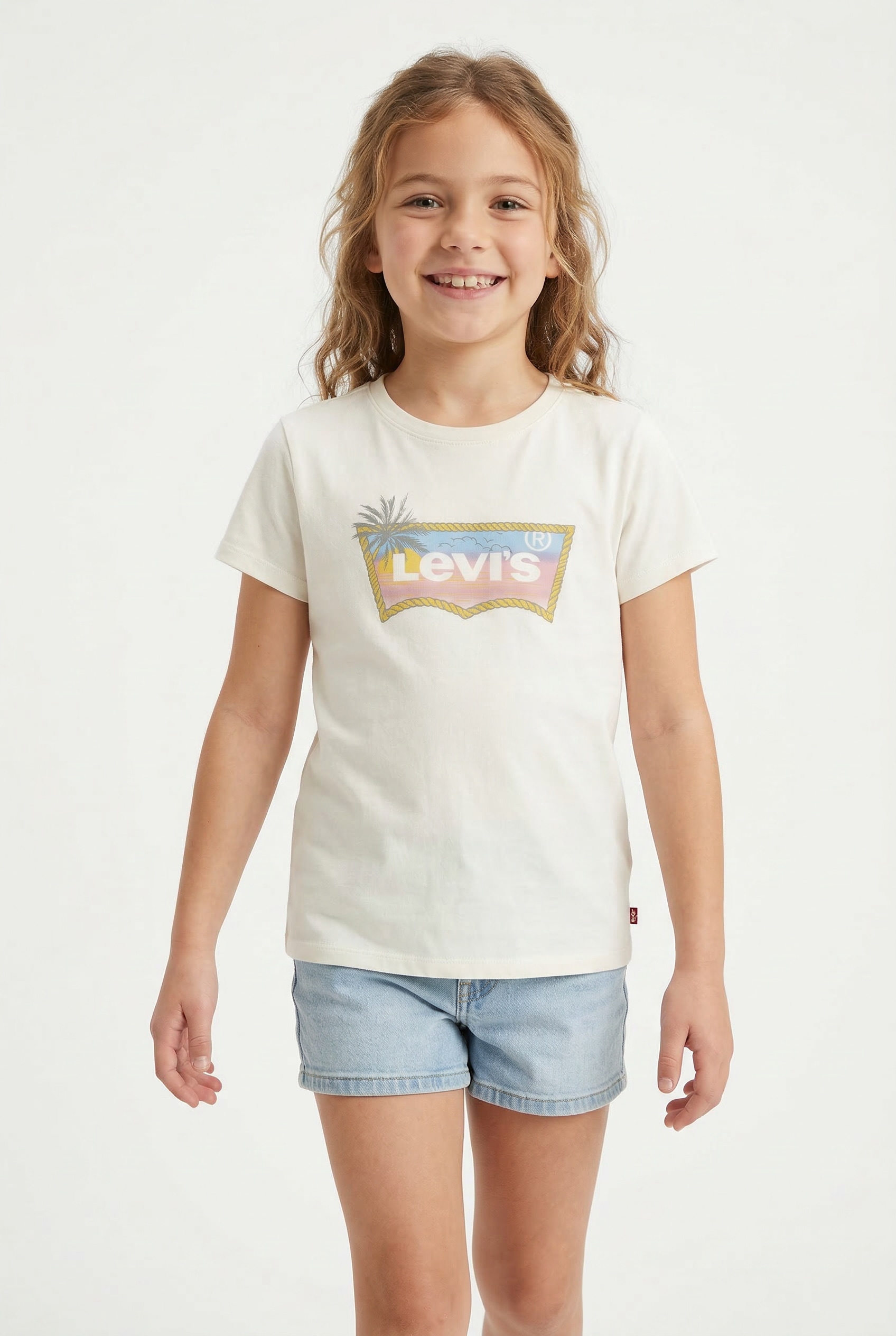 Levis Kids T-Shirt "LVG OMBRE BATWING SS TEE" for Girls