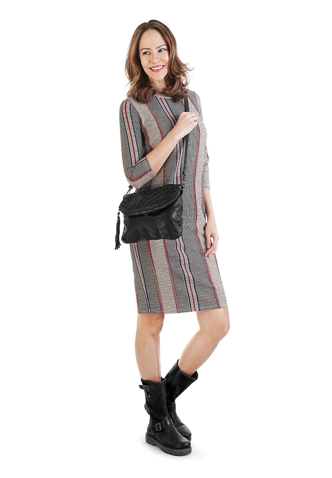Samantha Look Umhängetasche "SAMANTHA LOOK Damen echt Leder, Made in Italy" echt Leder, Made in Italy