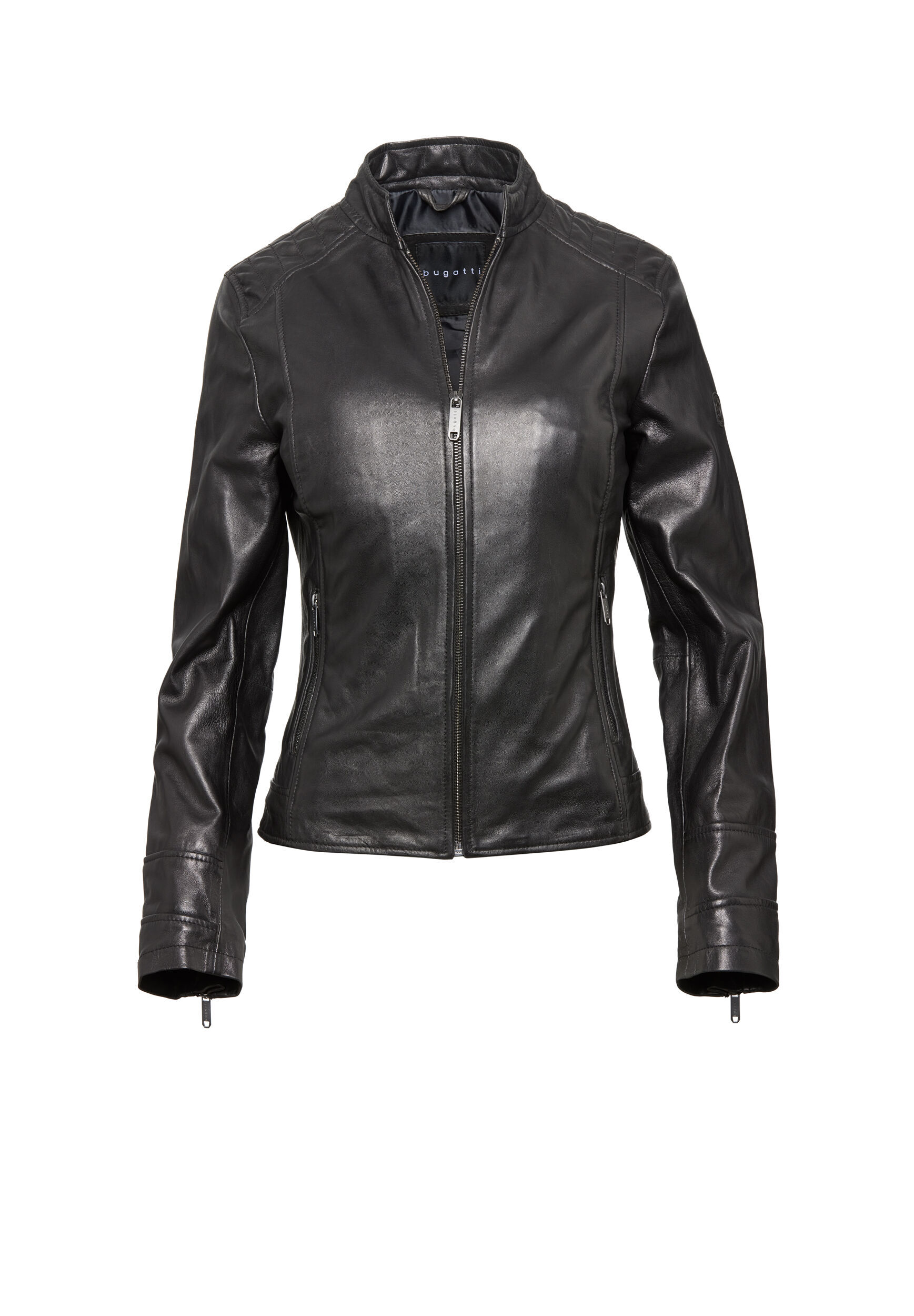 bugatti Lederjacke "BULady-147" ohne Kapuze aus weichem Leder