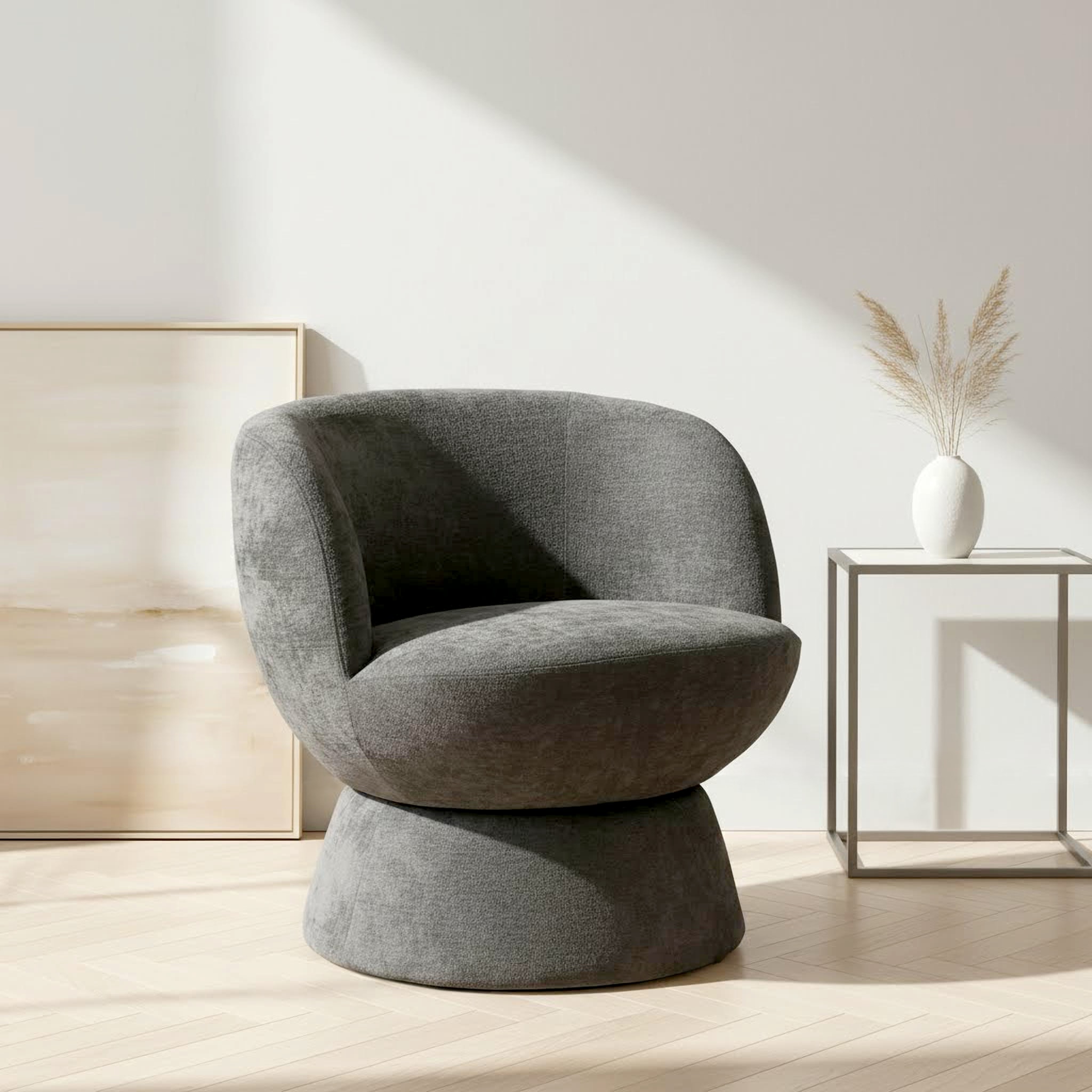 OTTO home Drehsessel »ZAZZA Lese-Sessel, TV-Sessel, Loungesessel« 360° drehbar, feiner Struktur-Bezug