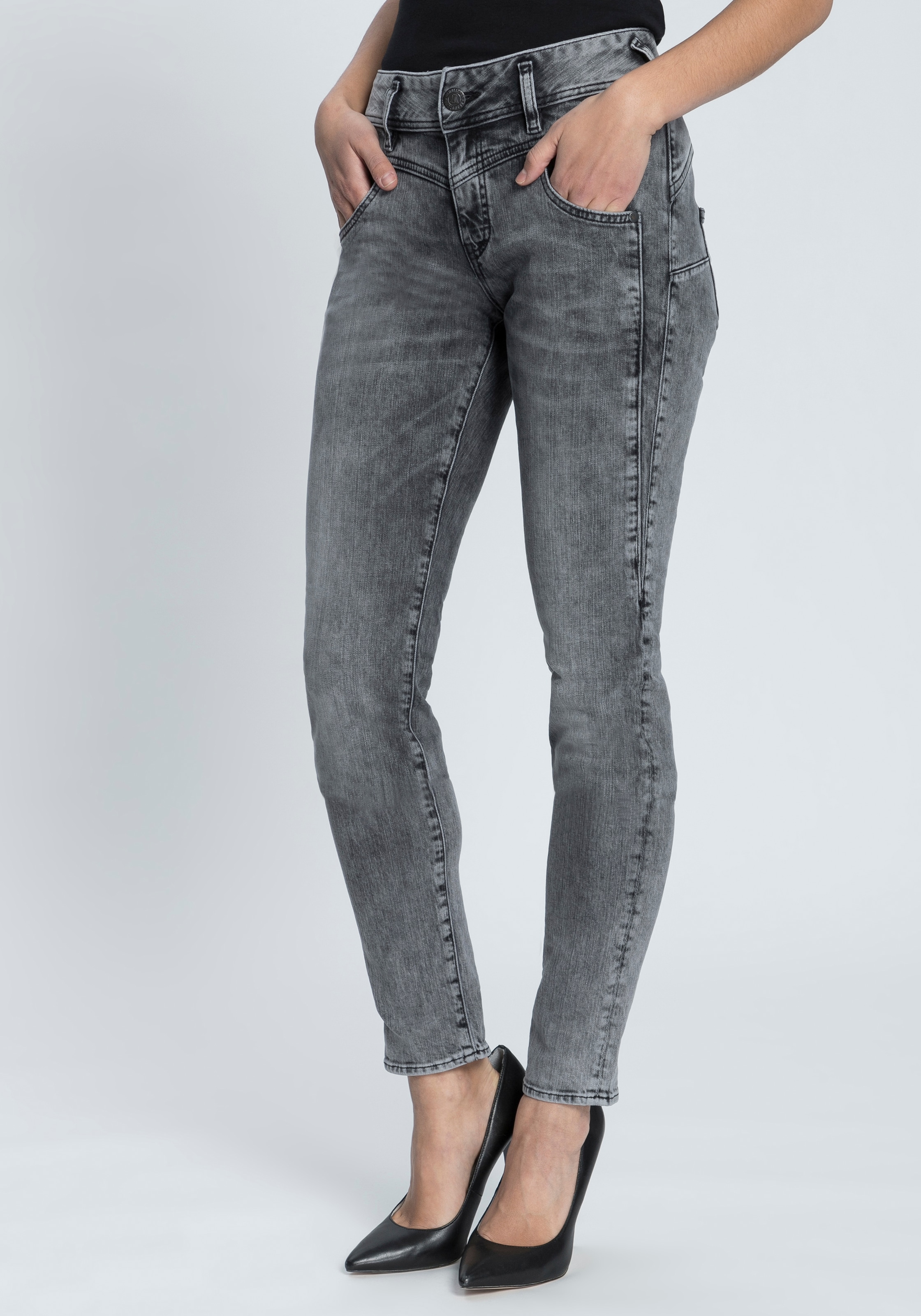 Herrlicher Slim-fit-Jeans "COSY SLIM", Shaping-Wirkung durch eingearbeitete günstig online kaufen