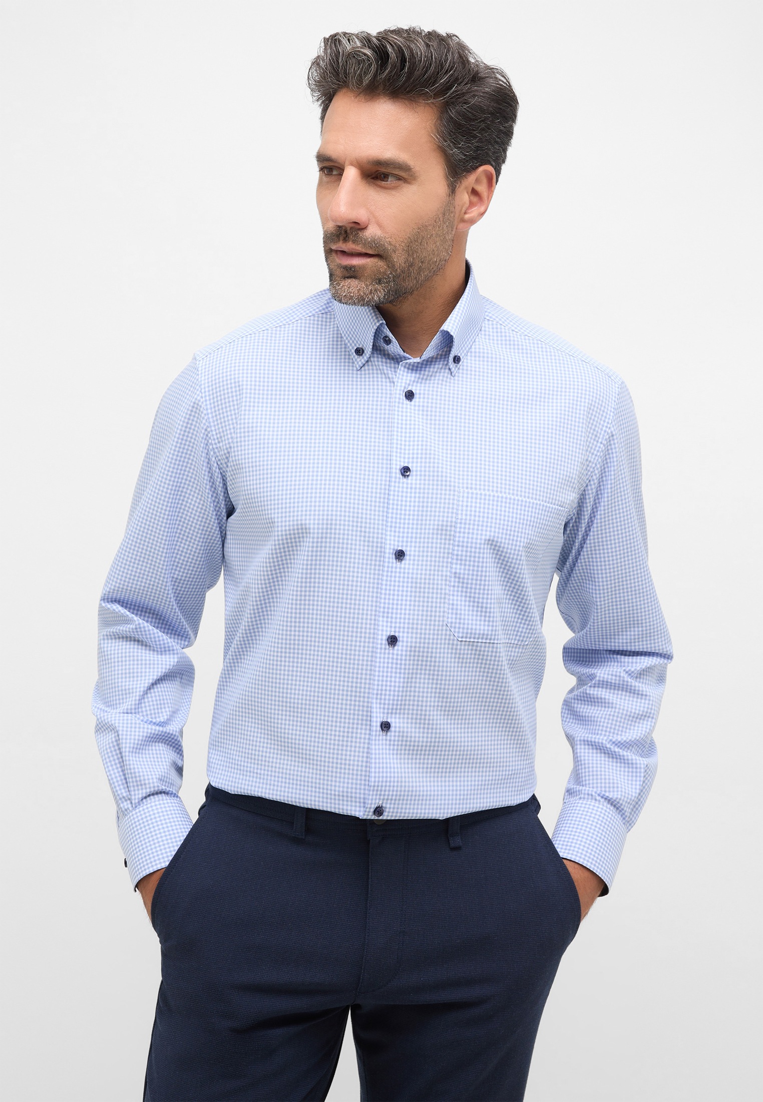 Eterna Langarmhemd "COMFORT FIT", NON IRON (bügelfrei) günstig online kaufen