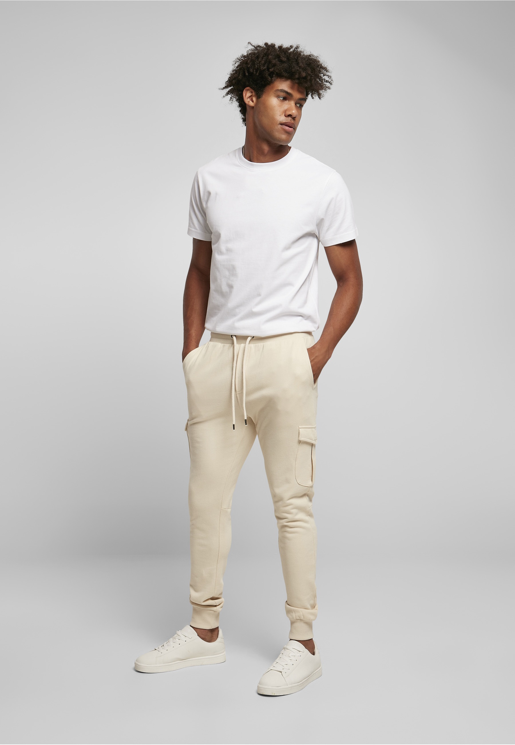 URBAN CLASSICS Cargohose »Urban Classics Herren Fitted Cargo Sweatpants«