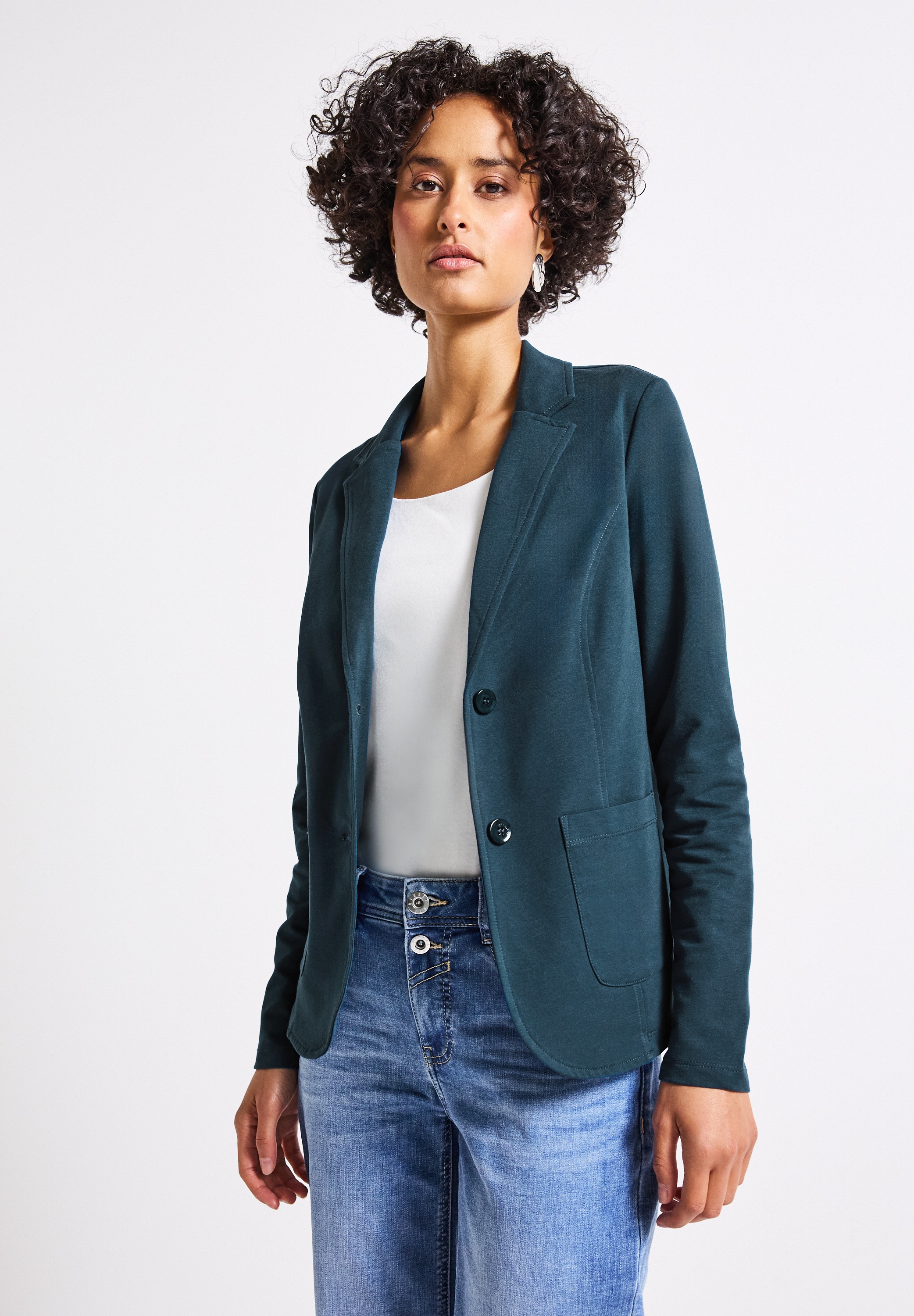 STREET ONE Kurzblazer, aus Baumwolle mit Stretchanteil günstig online kaufen